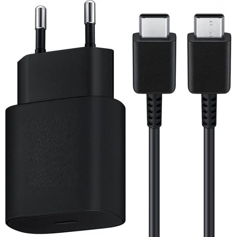 25-w-schnellladegerät + Usb-c-zu-usb-c-kabel (1 Meter) – Pps-ladegerät – Ultraschnelles Laden – Usb-c-adapter Für Fold 3, 4, 5 Und Flip 3, 4, 5