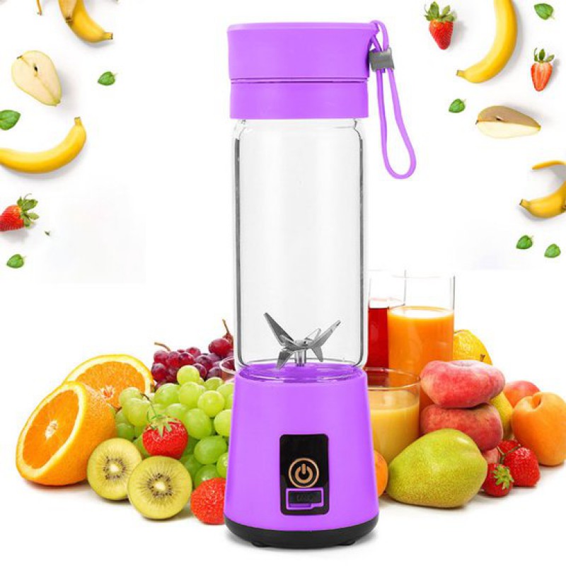 Tragbarer Standmixer – Mixer – Smoothie-maker – Mini-standmixer – Usb-aufladbarer Standmixer – Tragbarer Standmixer – Mini-standmixer Mit 4 Funktionsklingen – Smoothie-mixer – Blau