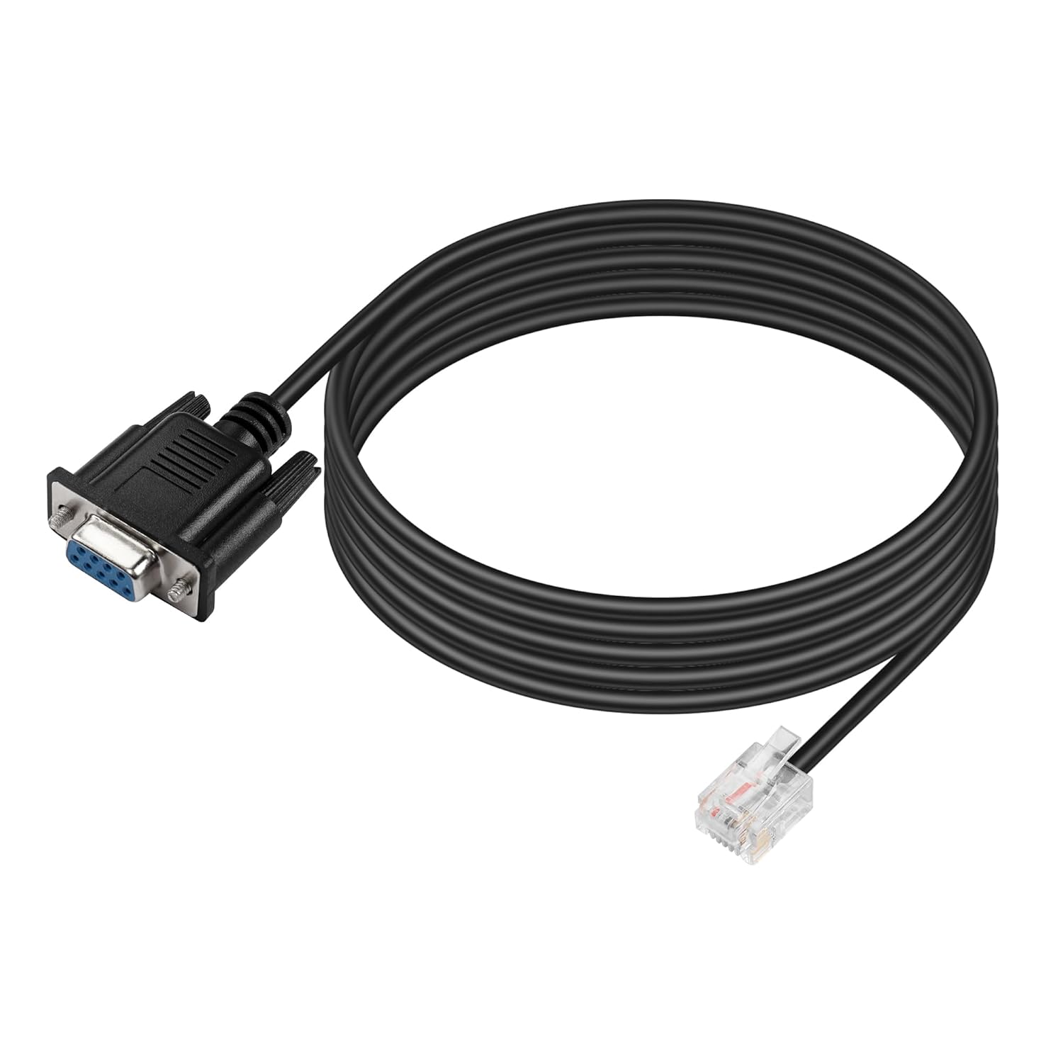 Db9-auf-rj11-buchse-anschlusskabel, Db9-stecker Auf Rj11/rj12 6p6c-telefonstecker, Rs232-adapter-fehlerbehebungskabel Für Apc, Usv, Telefon, Industriesteuerungscomputer Usw.