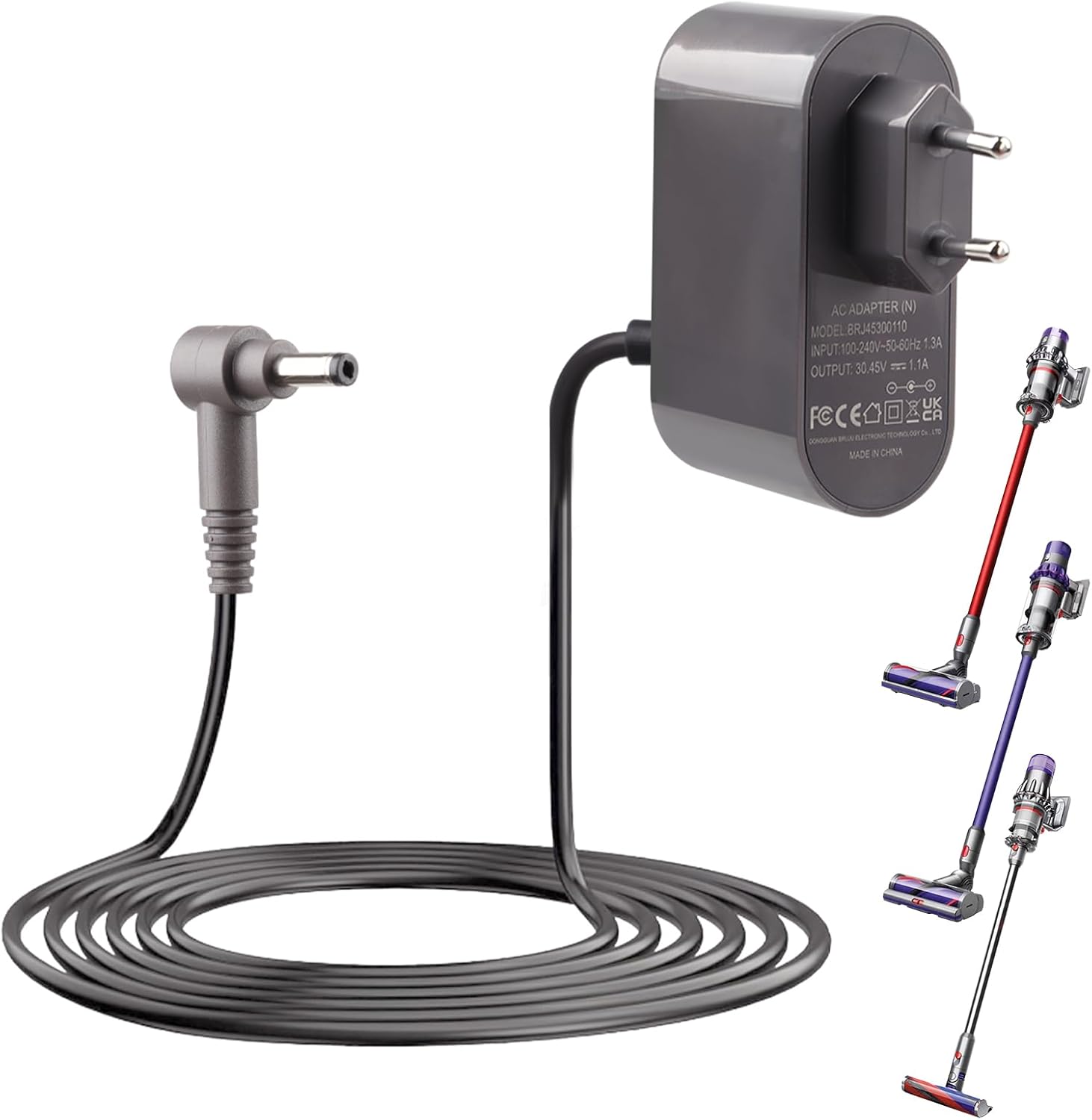 30,45 V 1,1 A Ladegerät Für Dyson V10, V11, V12, V15, Sv12, Sv14, Sv15, Sv16, Sv20, Sv22, 33 W Netzteil-adapter Als Ersatz Für Dyson Cyclone, Animal, Absolute Und Motorhead Staubsauger, 1,8 M