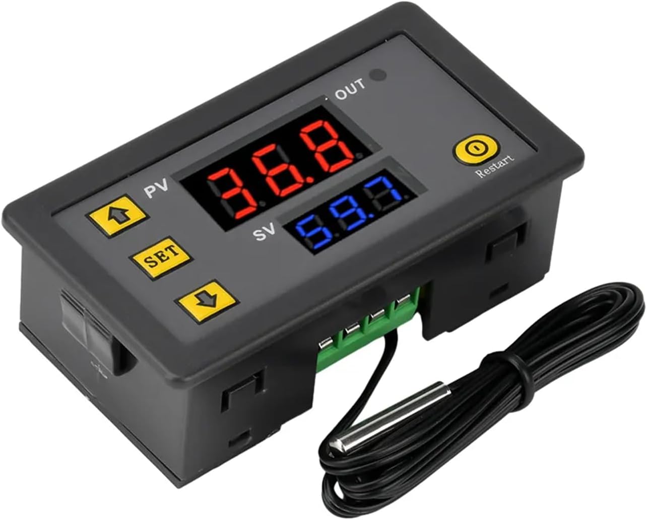 W3230 Dc 12v Digitaler Temperaturregler Mit Sonde, Heiz-/kühlthermostatschalter, -20℃ Bis 100℃