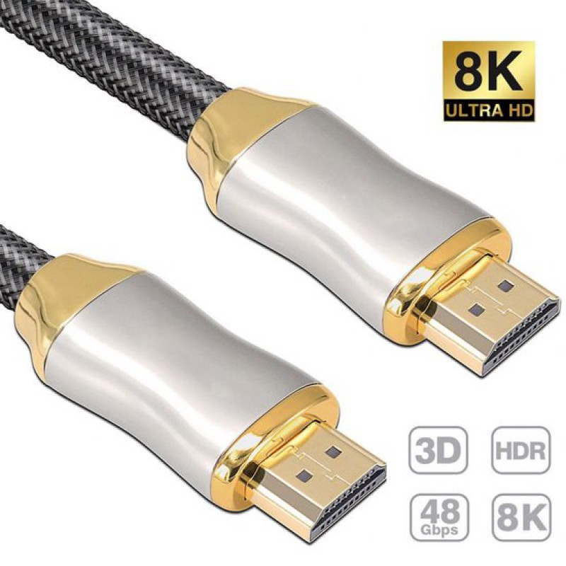 Hdmi 2.1-kabel – Ultraschnell – 8k (30 Hz) – Ethernet – 5 Meter