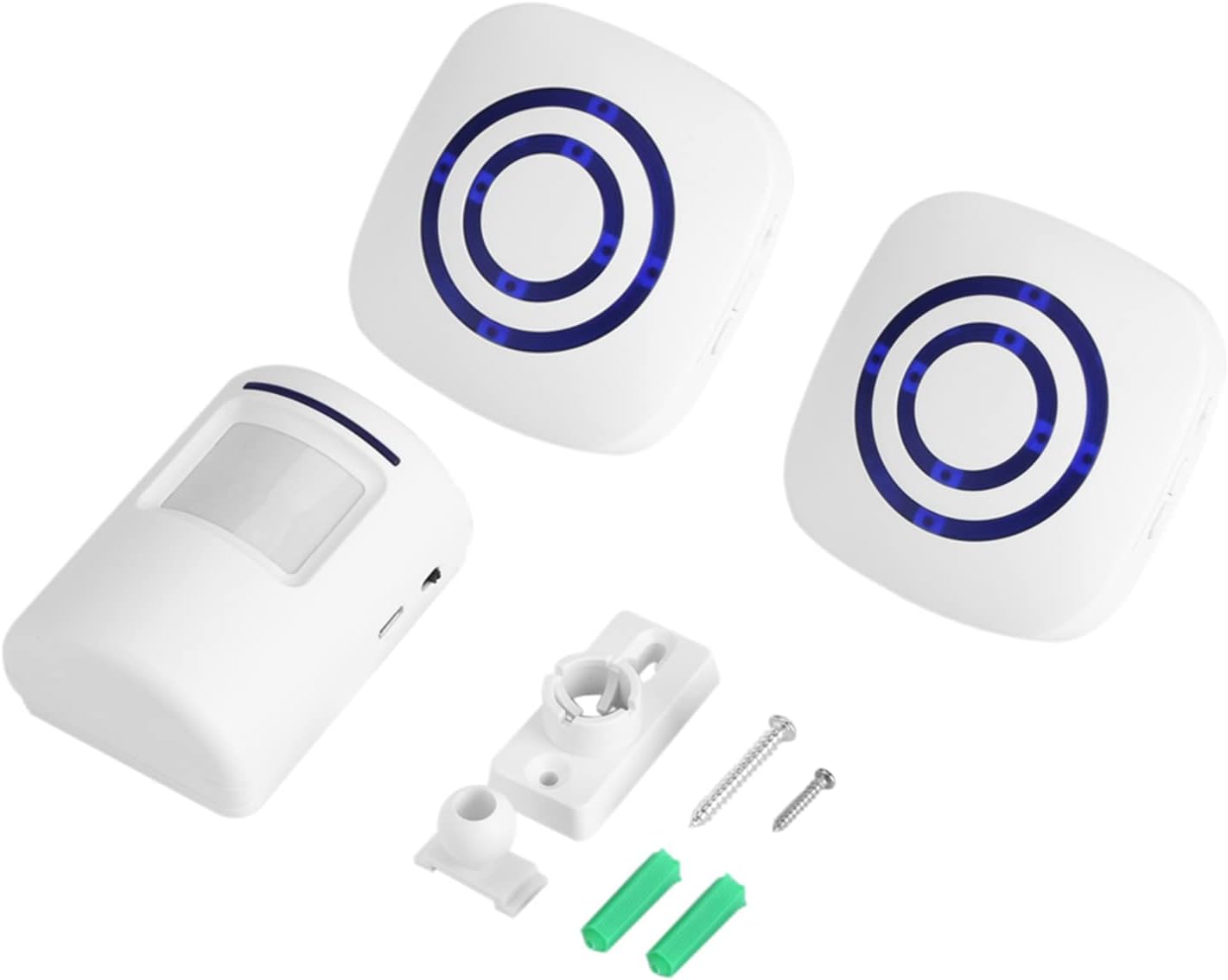 Sonette Ohne Filter, Bewegungsmelder, Glockenspiel Der Elektrischen Tür, 36 Melodien, Sicherheitsalarm Mit Emetteur Und Recepteur Für Maison Bureau Hôtel Boutique Magasin (1+2 Eu)