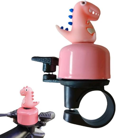 Sonnenrad Für Kinder-dinosaurier Rose, Klaxon Velo Für Mädchen Garçon Adulte, Mini-son Fort, Für Fahrrad/roller/dreirad/kinderfahrrad, Einfach Zu Montieren
