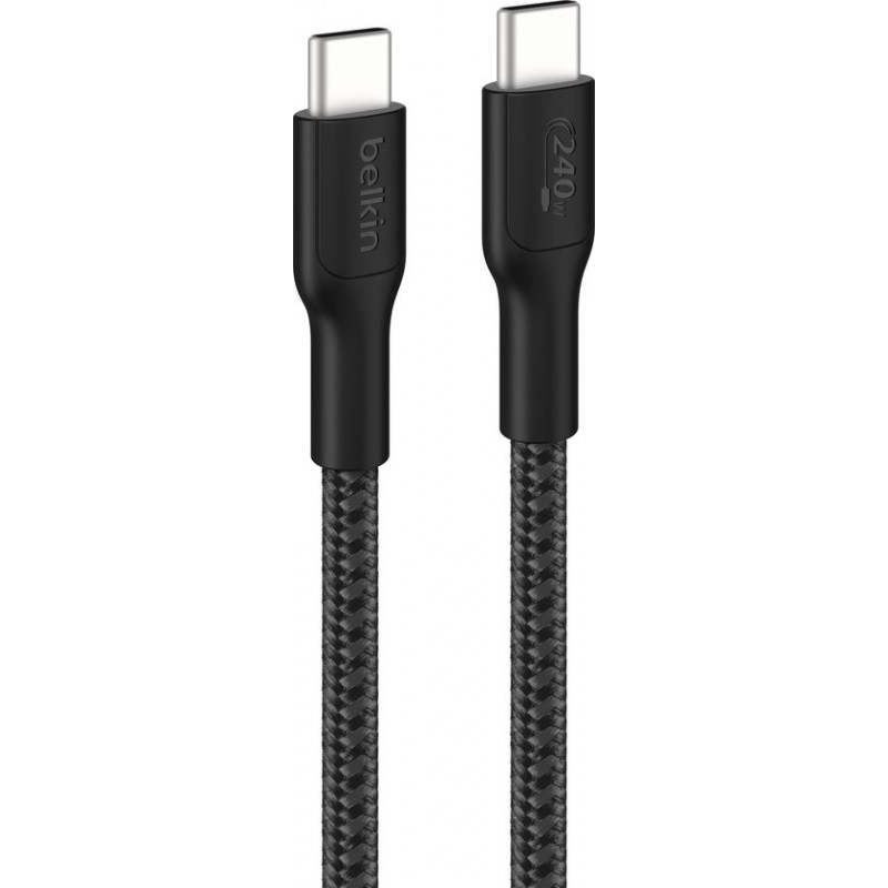 240-w-usb-c-zu-usb-c-kabel, Geflochten, 3 M, Schwarz
