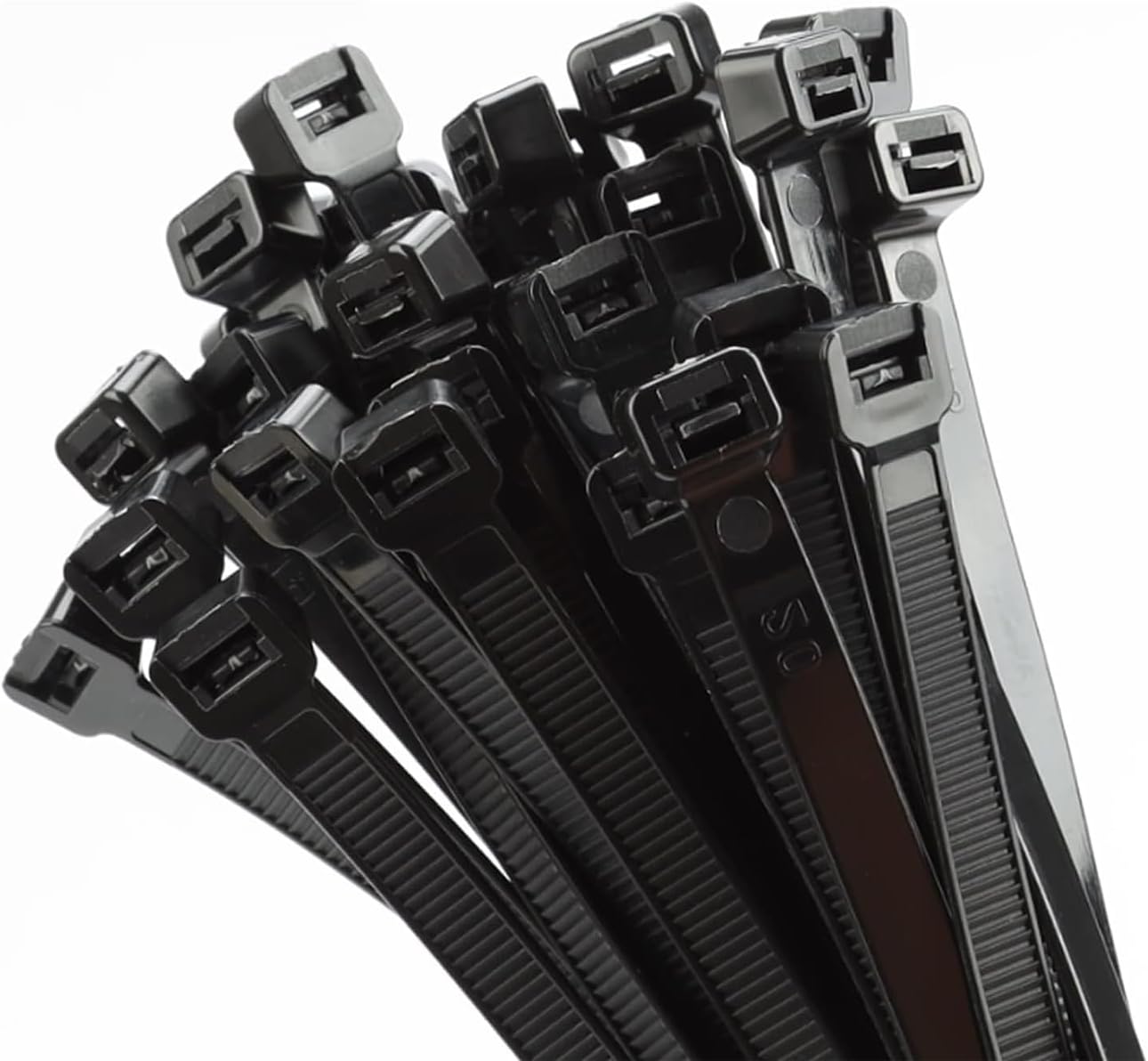 100 Stück Schwarze, Große Kabelbinder, Extra Lang, 450 Mm X 9 Mm, Nylon-beständiges Uv-kabel, 115 Kg Schwere Kabelbinder