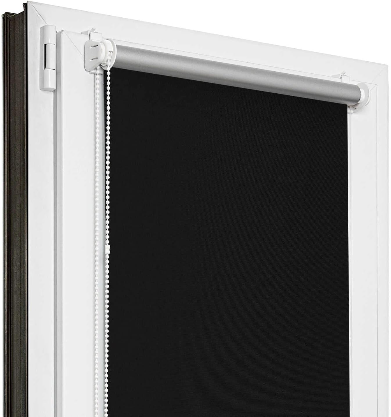 Store Occultant Thermique Sans Percage – Noir – 80 X 120 Cm – Store Enrouleur Sans Percage, Stores Intérieurs Pour Porte Ou Fenetre, Protection Thermique
