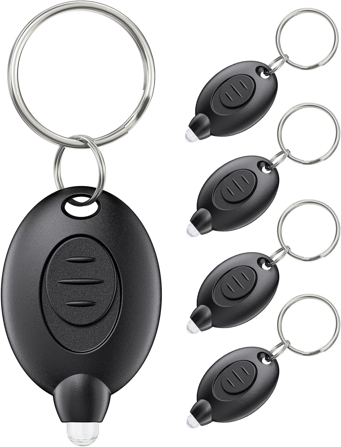 Lot 5 Mini-lampe Porte Clés Led 12 Lumen, Tragbar, Ultraleuchtend, Batteriebetrieben, Stromversorgung, Taschenlampe Porte Clé Für Den Außenbereich, Camping, Fête Randonnée Und Eclairage D'Urgence, Coq