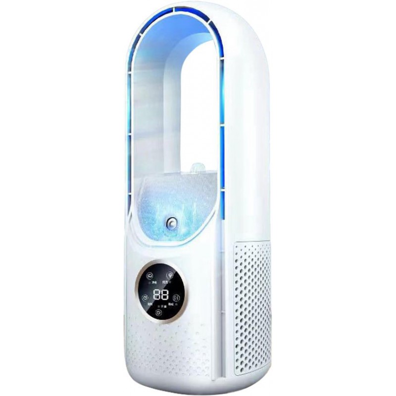 Rotorblattloser Ventilator – Tischventilator – Luftkühler – Leiser Und Kompakter Schreibtischventilator – Usb – Weiß
