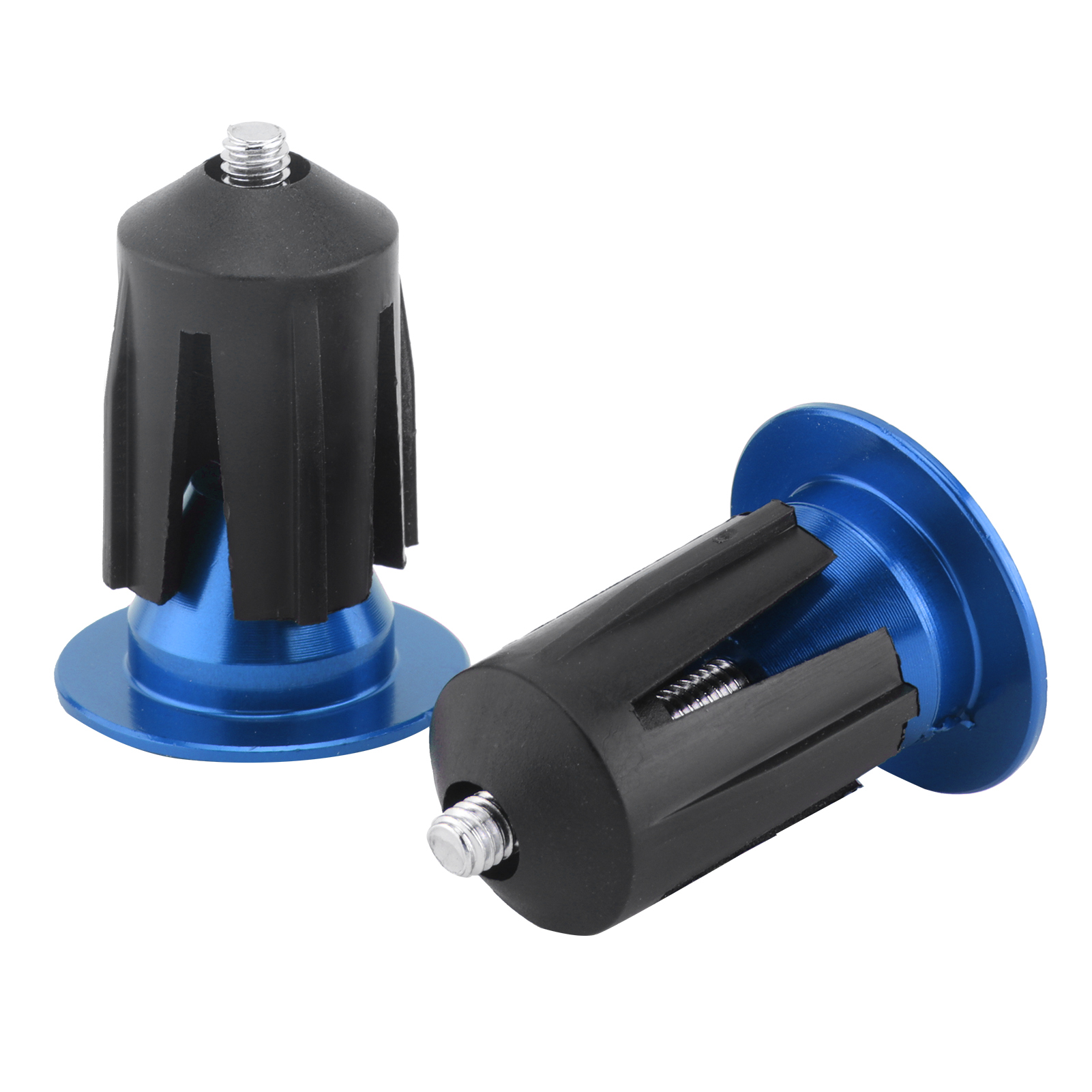 Set Mit 2 Lenkerendkappen Für Rennräder Und Mountainbikes (blau)