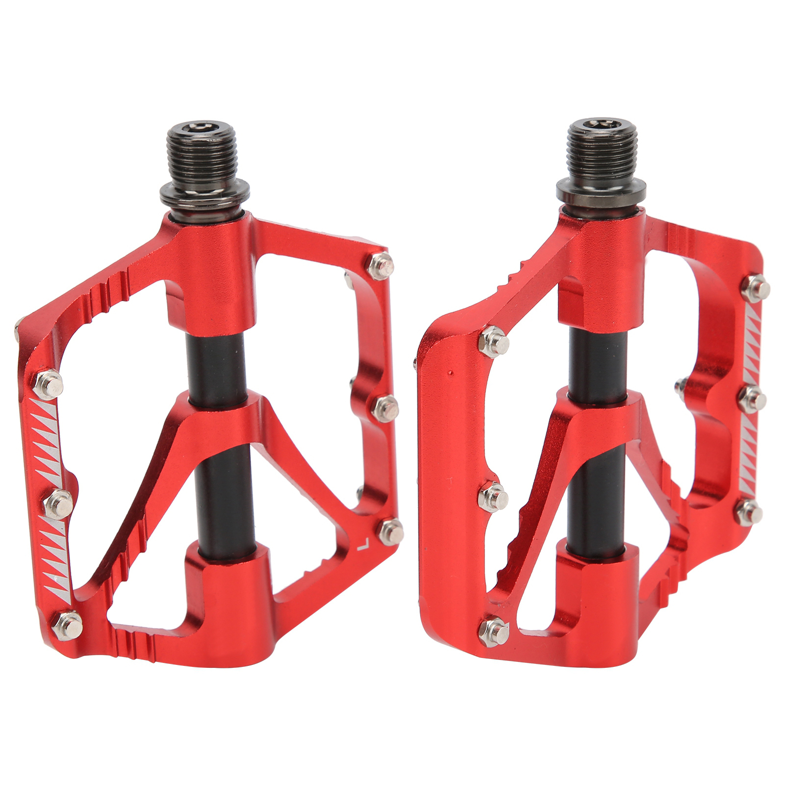 Wake Fahrradpedale Mit 3 Aluminium-lagern, Robustes Mountainbike-pedalzubehör, Rot