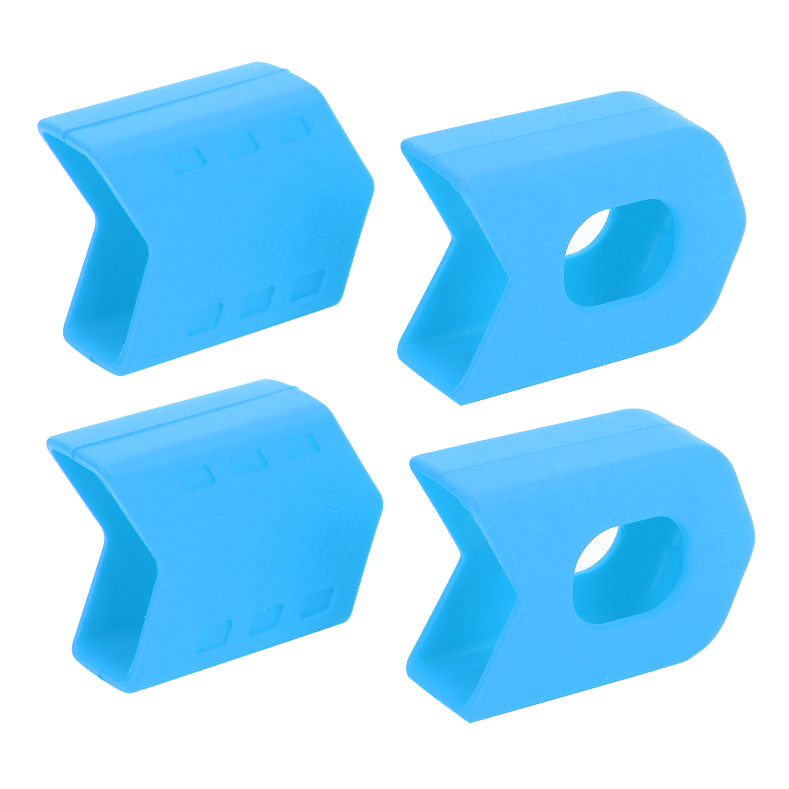 Set Mit 4 Blauen Silikon-kurbelschützern Für Mountainbikes Und Rennräder