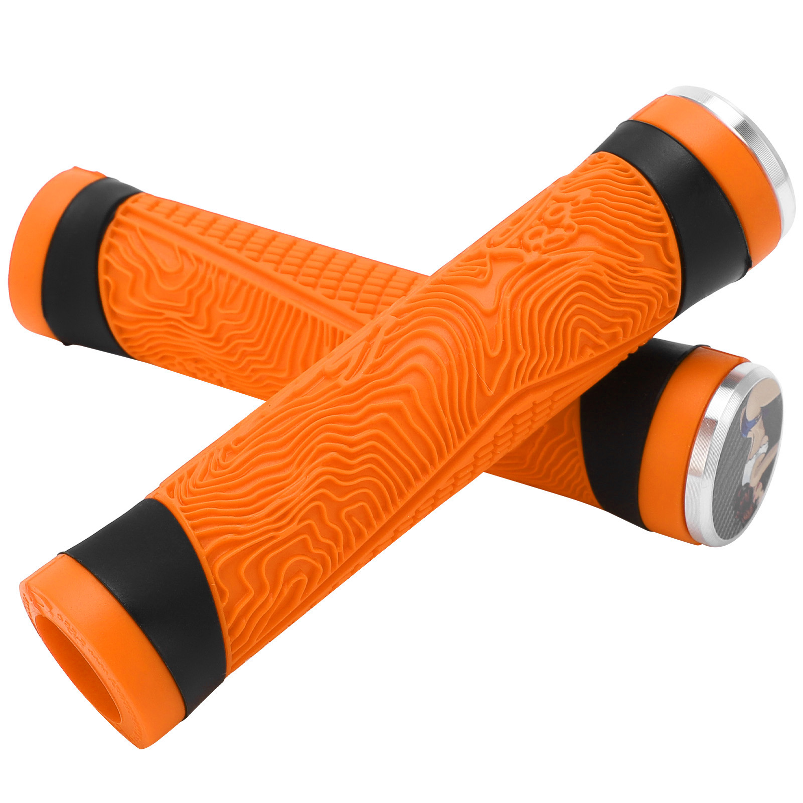 Silikon-lenkergriffe Für Mountainbikes, Lenkerhörnchen, Lenkerprotektoren, Orange