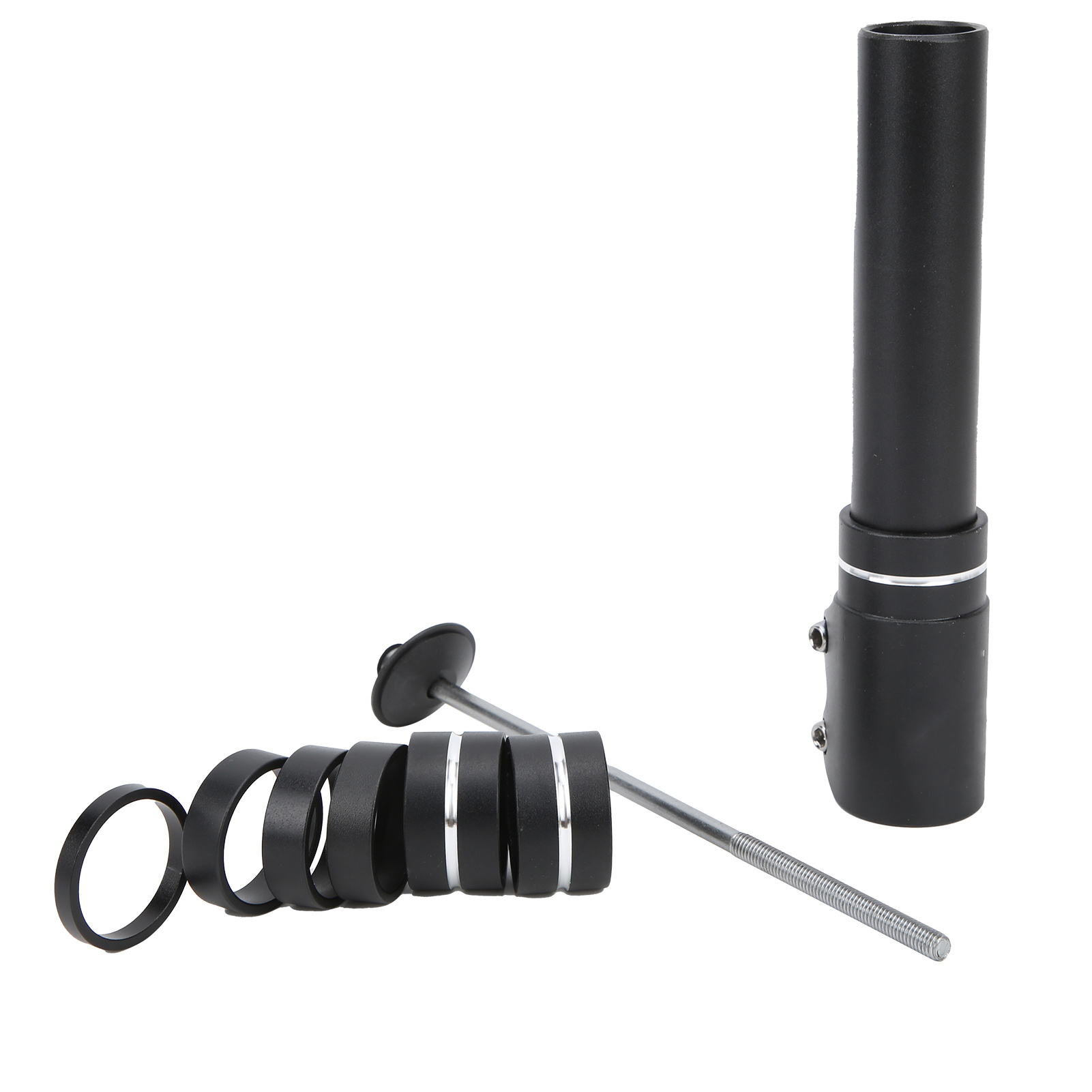 Enlee Vorbauerhöhung Für Fahrräder, Gabelvorbauverlängerung, Lenkeradapter Aus Aluminiumlegierung Für Mountainbikes, 180 Mm