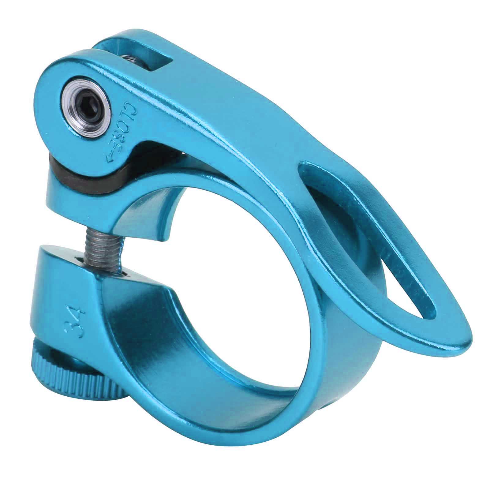 Schnellspann-sattelklemme Aus Aluminiumlegierung Für Rennräder Und Mountainbikes, Kompatibel Mit Xt-c68 31,8 Mm (blau)