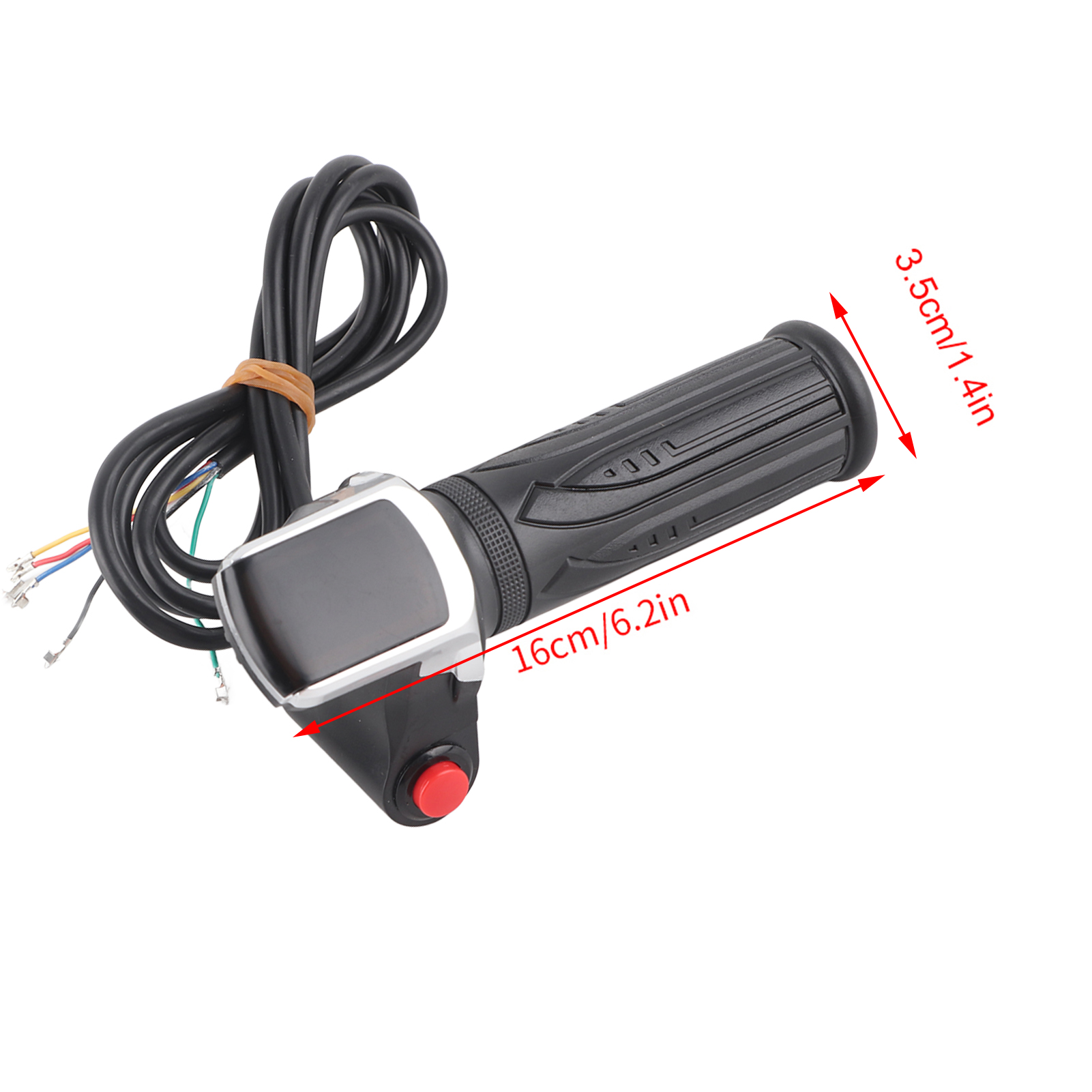 Paar Wasserdichte Lenkergriffe Mit Lcd-bildschirm Für Elektroautos, Fahrräder Und Roller (36v)