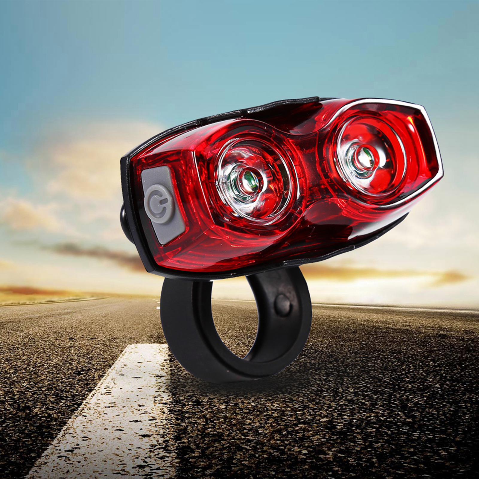 Blinkende Led-rücklichter Für Fahrräder, Erhöhte Sicherheit.