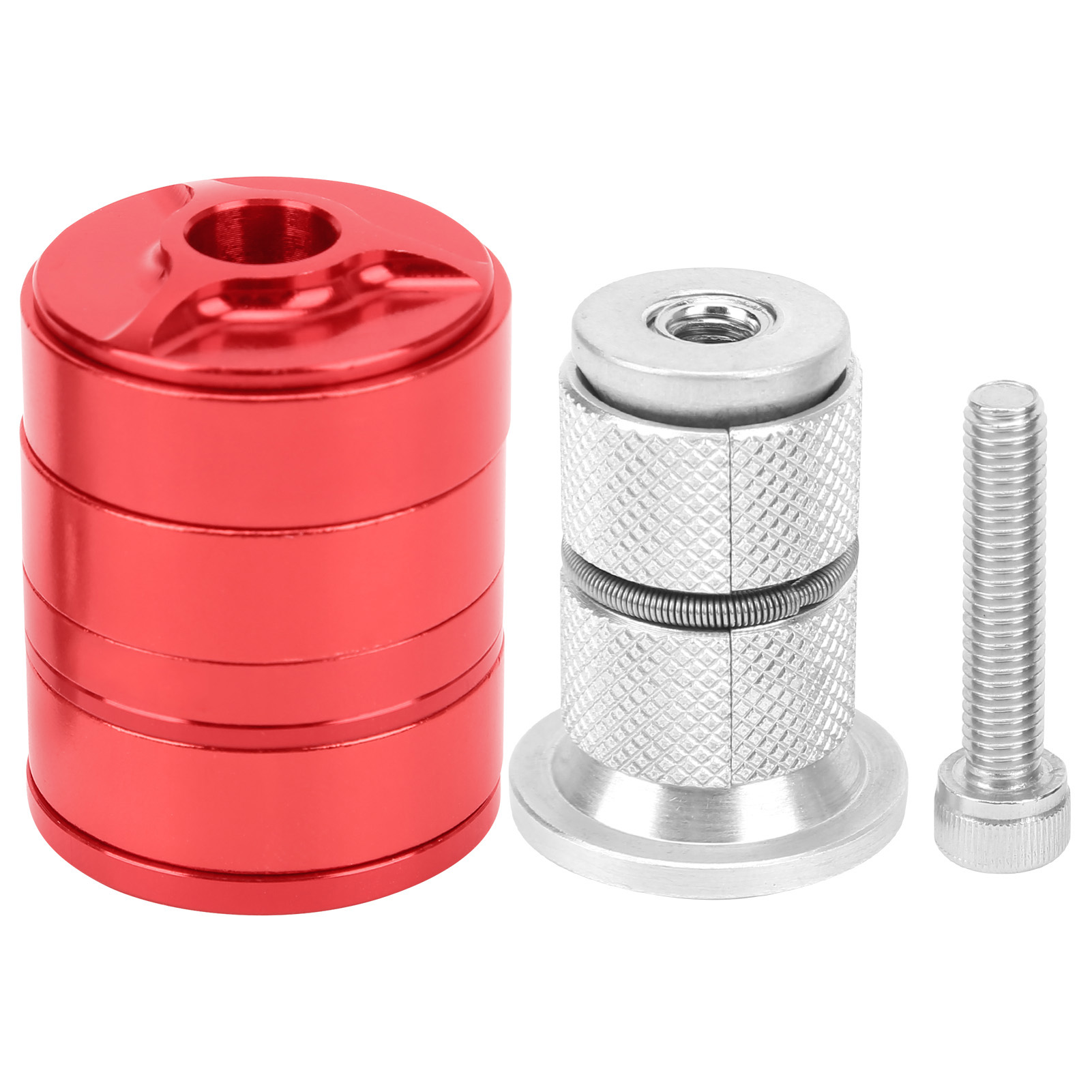 Satz Mit 6 Lenkkopf-distanzstücken Aus Aluminiumlegierung Für Mountainbikes (rot).