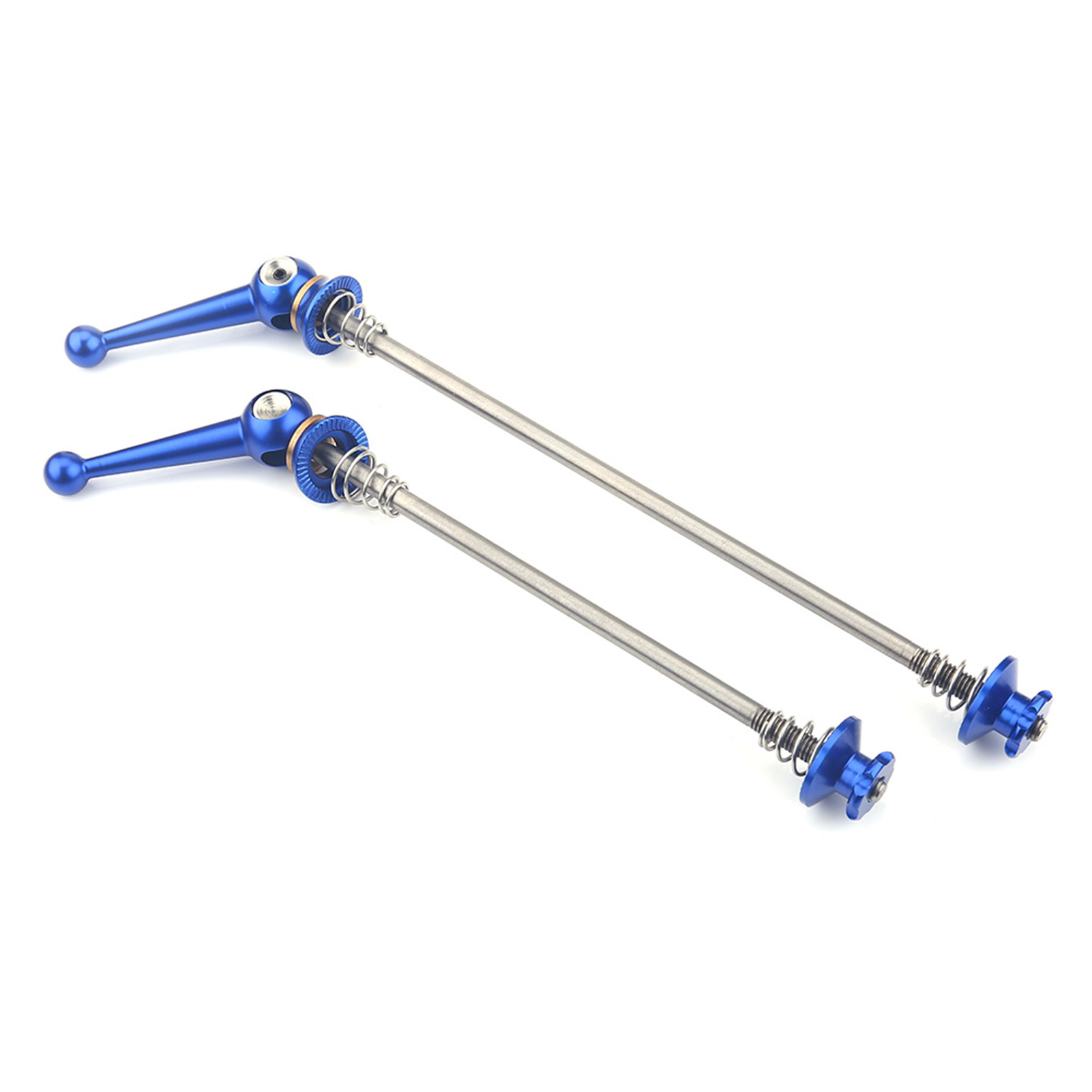 Set Mit 2 Ultraleichten Schnellspann-radachsen Aus Titanlegierung, Fahrradersatzteile (blau)