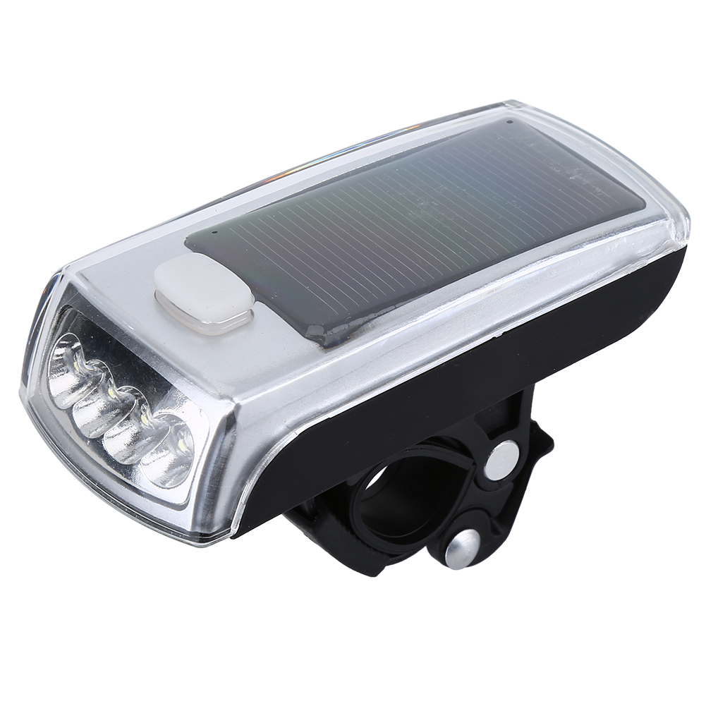 Wasserdichte Led-sicherheitsleuchte Mit Solar- Und Usb-stromversorgung Für Fahrradlenker, Blinkend.