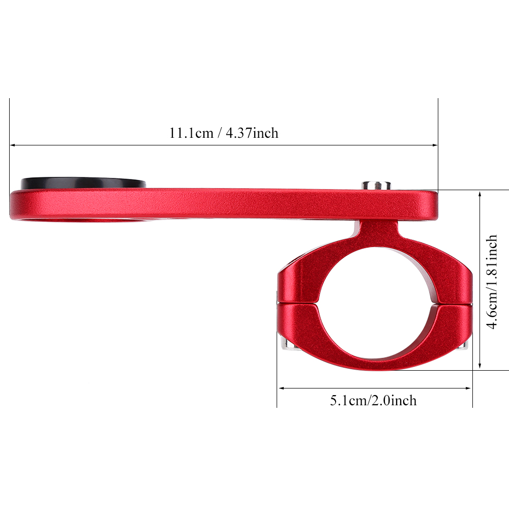Verlängerungshalterung Aus Aluminiumlegierung Für Fahrradkilometerzähler Mit Adaptern (rot)