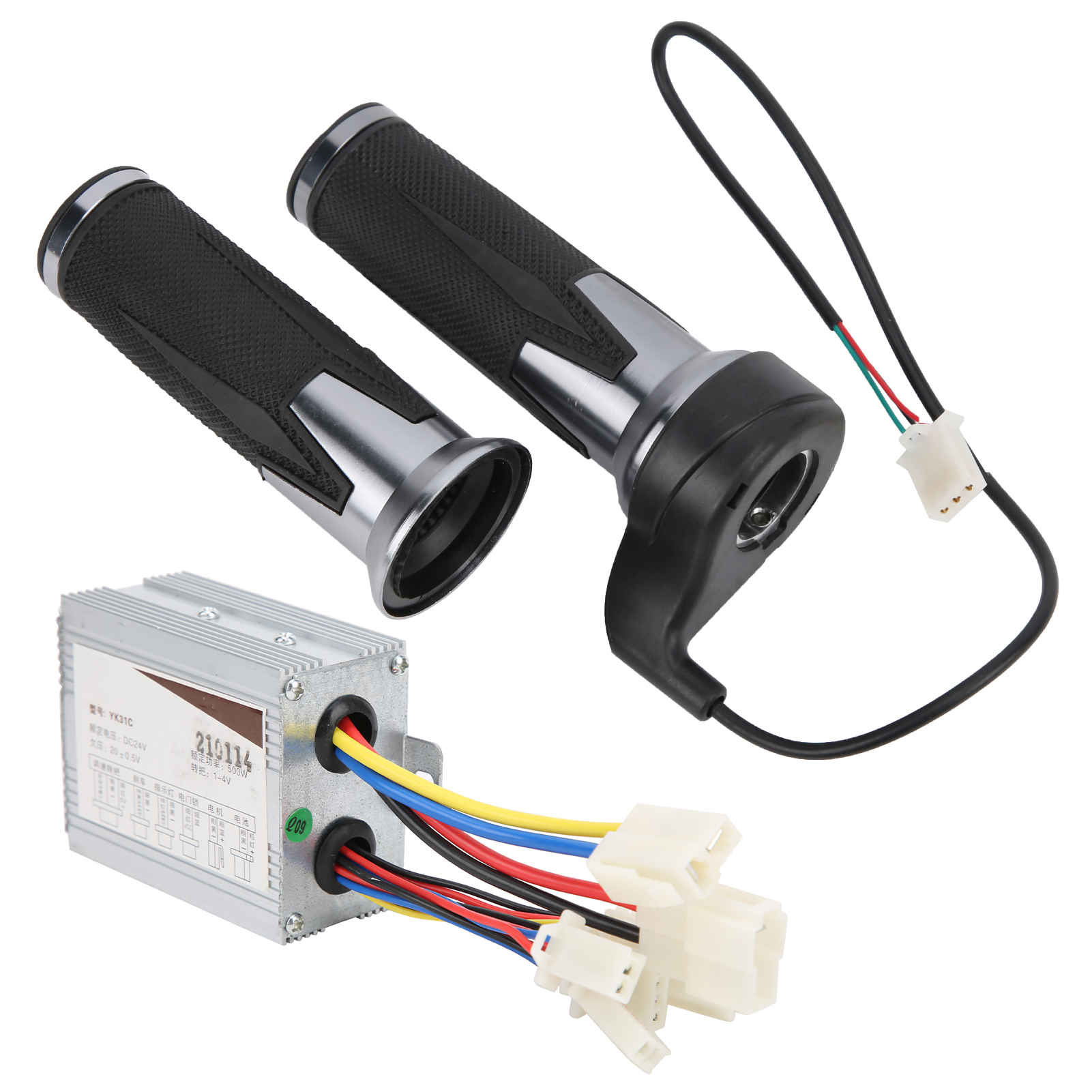 Universeller 24v 500w Fahrradgasgriff Mit Bürstenregler Und Rutschfestem Griff, Fahrradzubehör