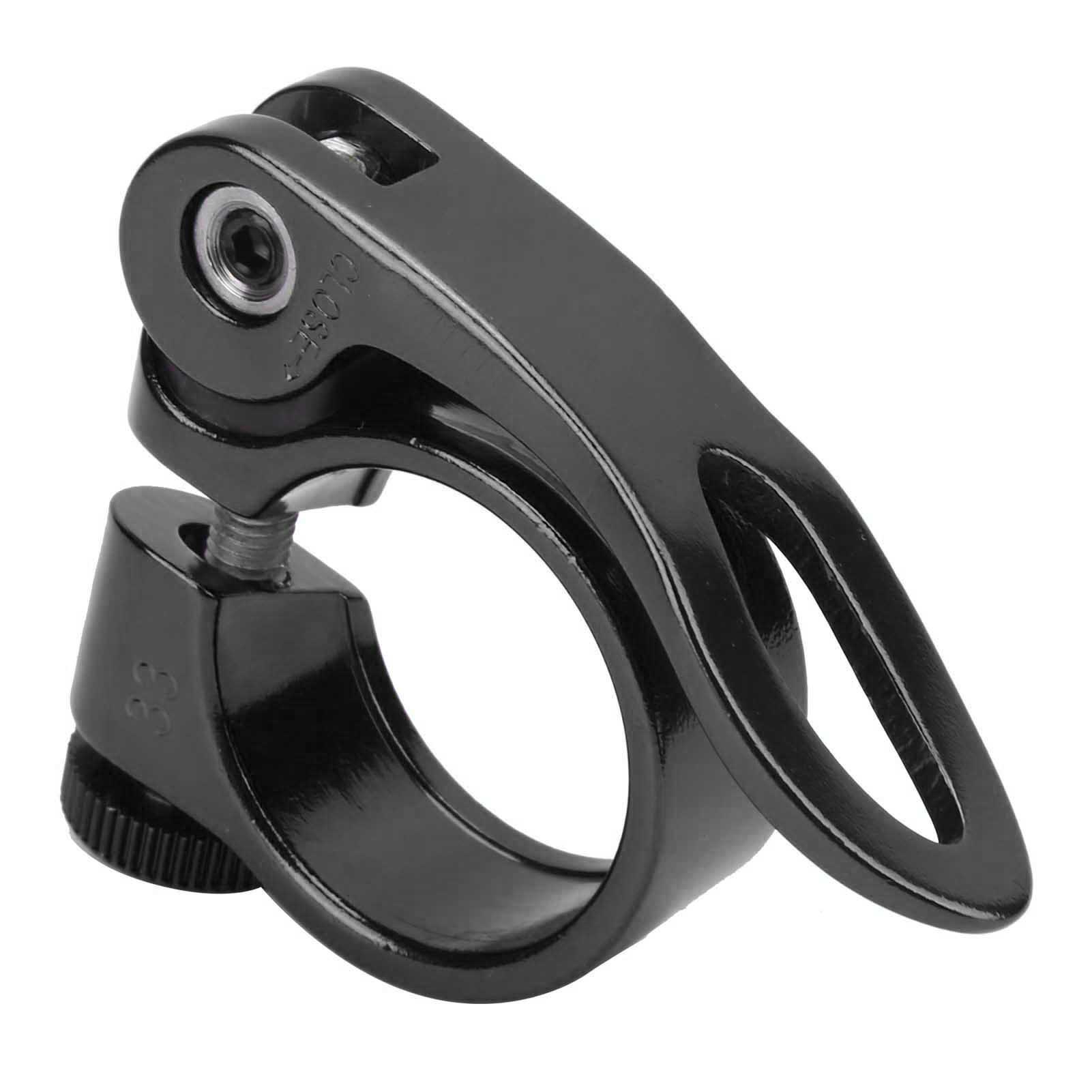 Robuste 28,6-mm-sattelstützenklemme Aus Aluminiumlegierung Für Fahrräder, Fahrradzubehör, Schwarz