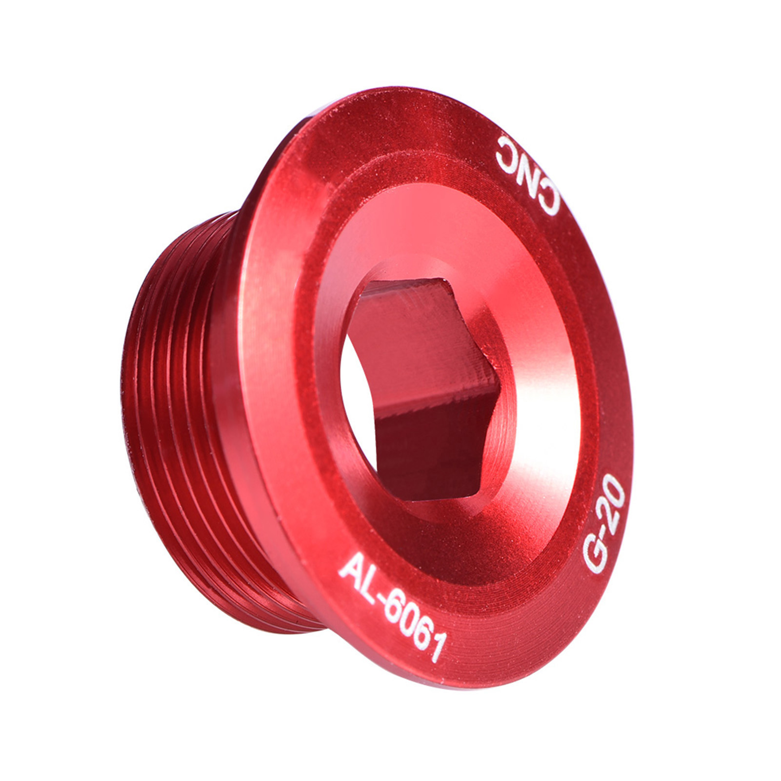 Gub Fahrradkurbel-befestigungsschraube Aus Robuster Aluminiumlegierung (rot)