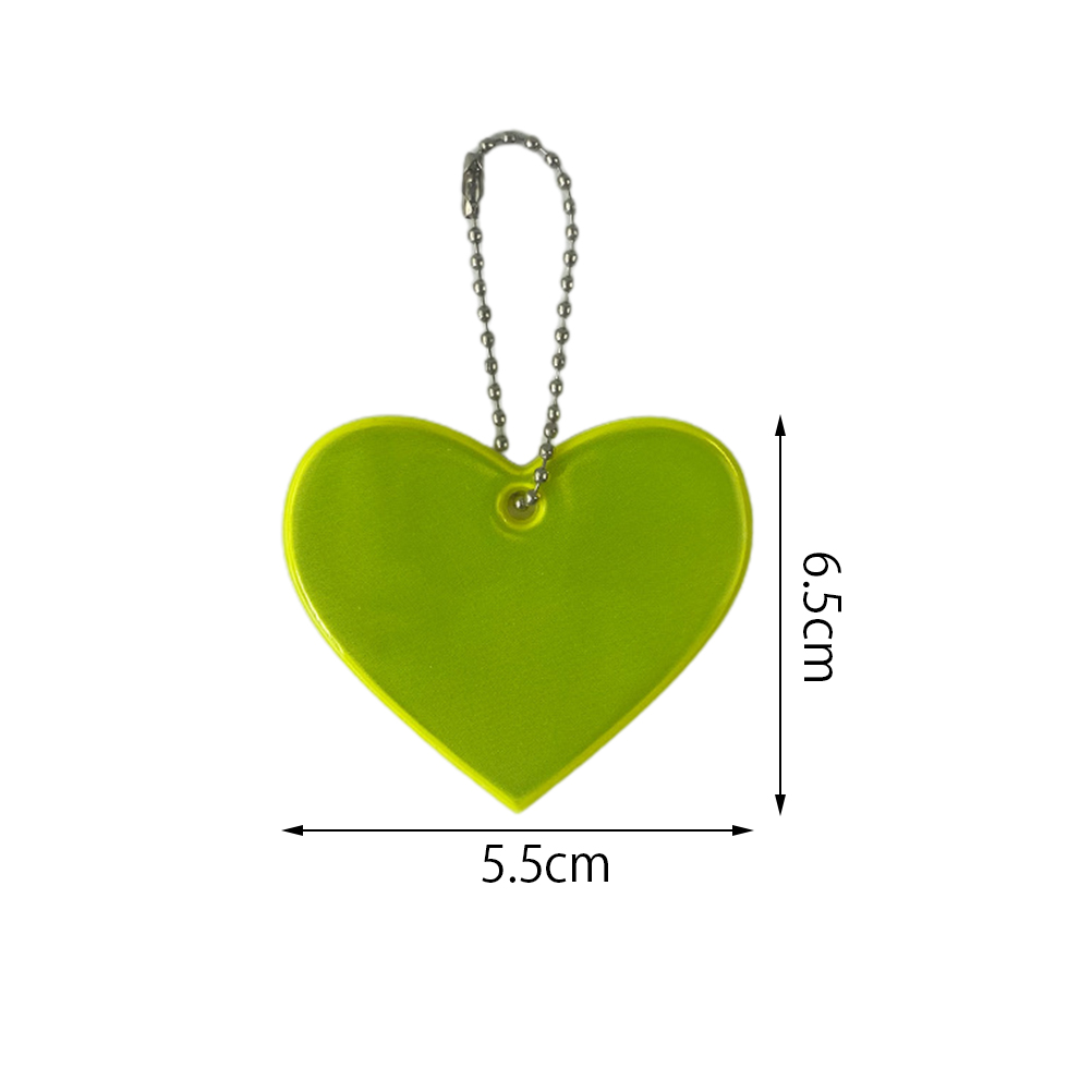 Set Mit 12 Mehrfarbigen, Herzförmigen Sicherheitsreflektoren Für Kinder, Perfekt Für Schultaschen, Rucksäcke, Radfahren Und Laufen.