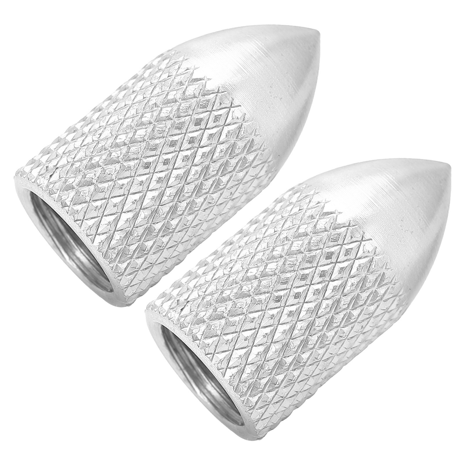 Set Mit 2 Fahrradventilkappen, Regenschutz, Amerikanisches Design, Mountainbike-wartung, Silber