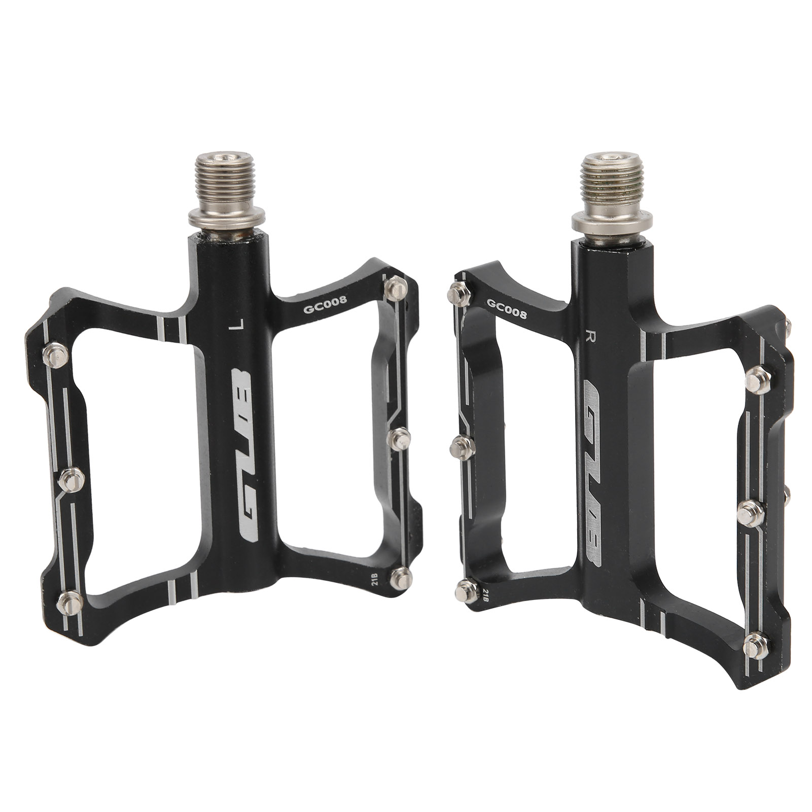 Gub Gc-008 Mountainbike-pedale Aus Aluminiumlegierung Mit Lagern, Für Rennräder Und Mountainbikes, Langlebig, Schwarz.