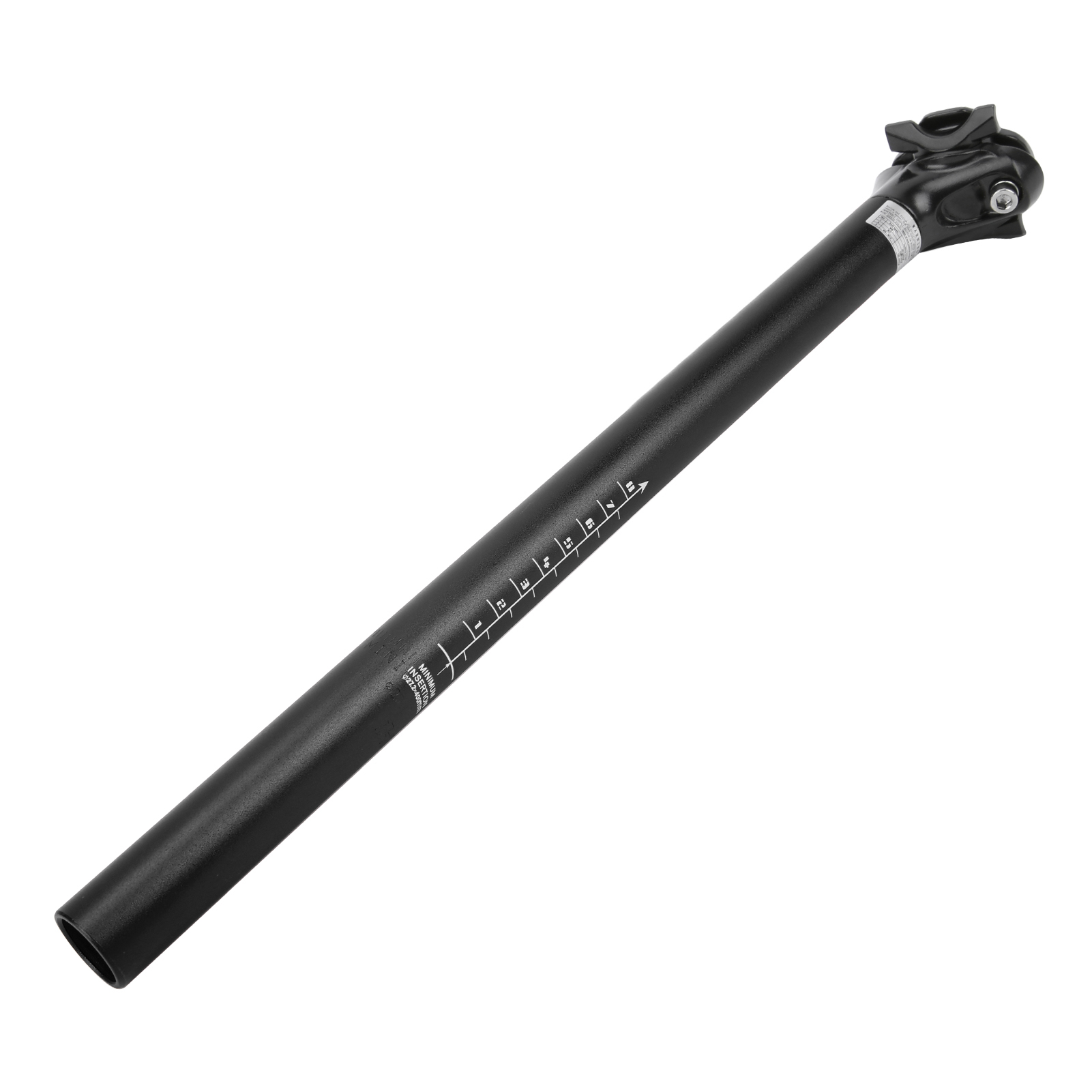 Lunje Verstellbare Mountainbike-sattelstütze, Aluminiumlegierung, 27,2 X 400 Mm, Schwarz