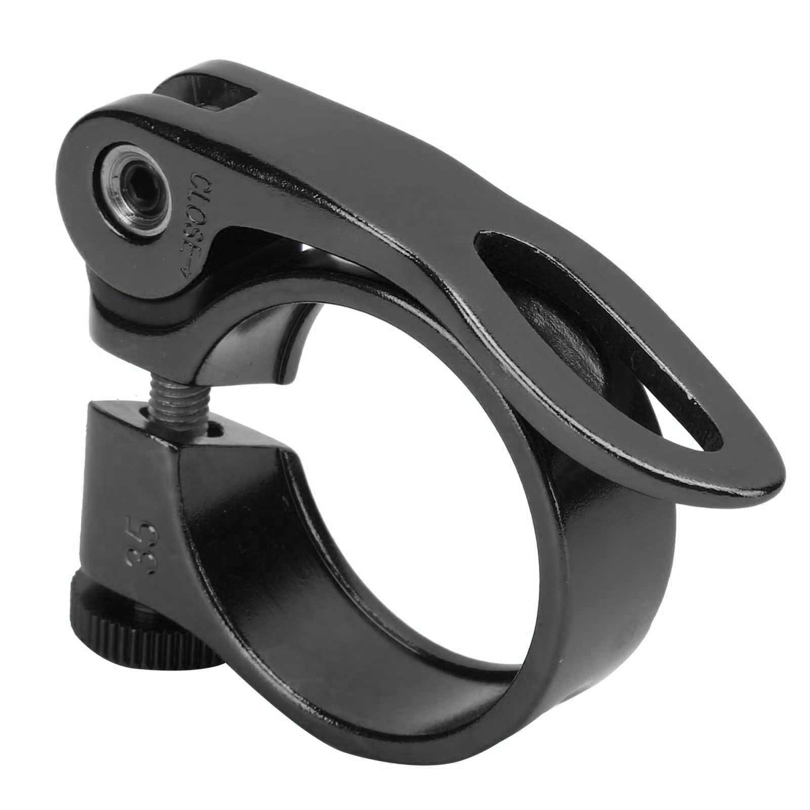 Schnellspannklemme Für Fahrradsattelstütze, 34,9 Mm, Aus Aluminiumlegierung, Schwarz.