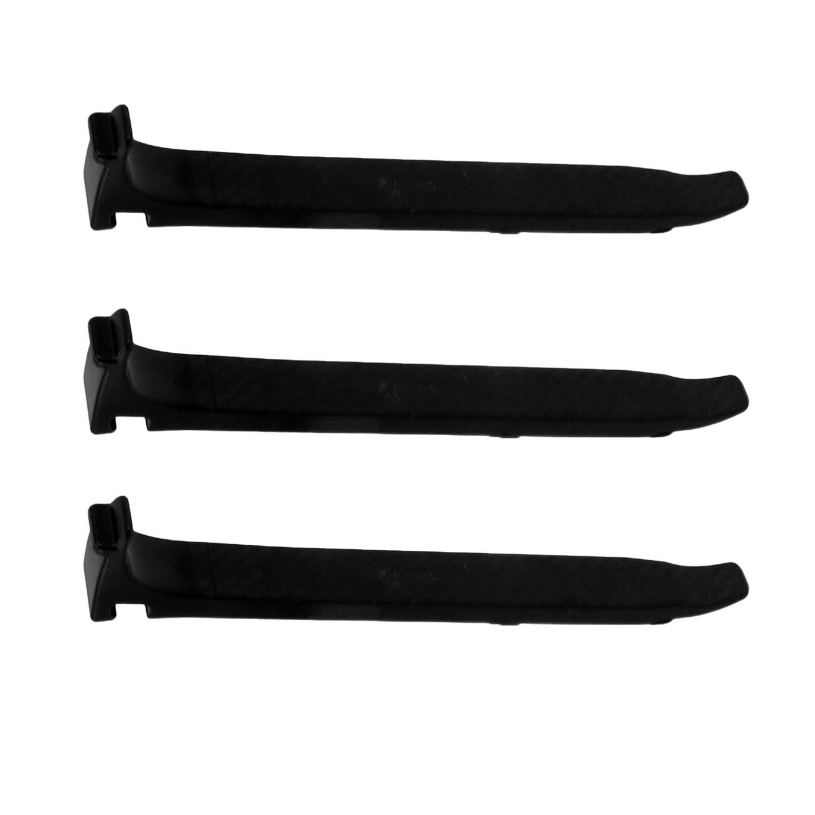 Fahrradreifenheber (3er-set) Aus Hochfestem, Glasfaserverstärktem Polycarbonat, 16 Mm Breit, Ergonomisch Und Rutschfest, Schwarz.