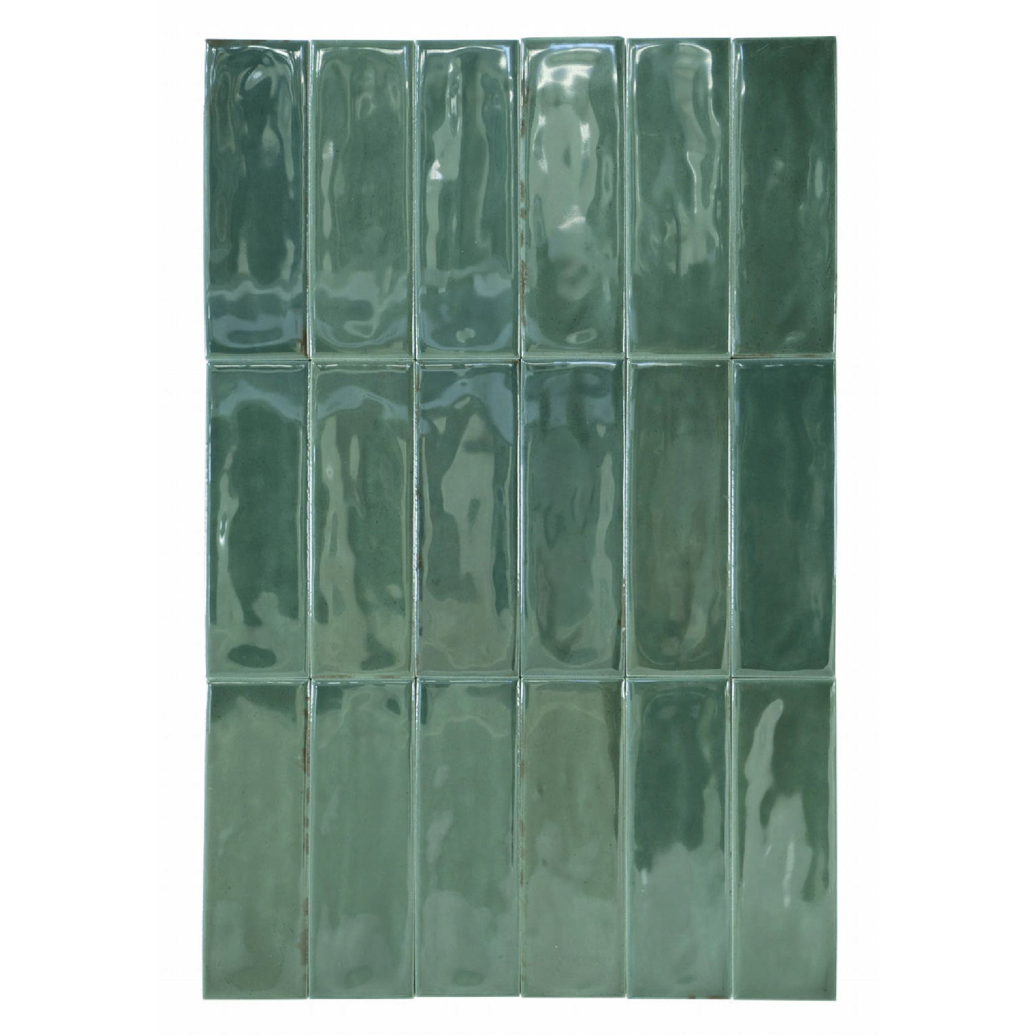 Mini Brick Serie Calpe Green Premium Feinsteinzeug-wandfliesen 5x15 Cm