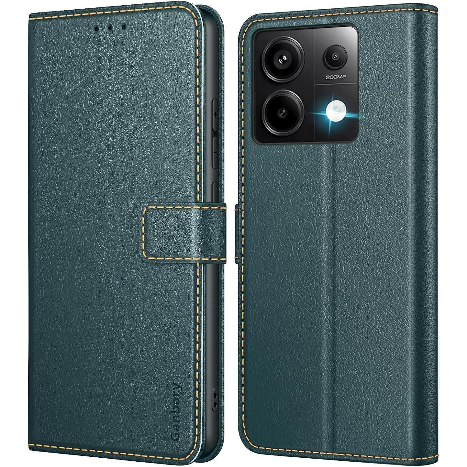 Handyhülle Redminote13pro5g Klapphülle Redmi Note 13 Pro 5g Dunkelgrün