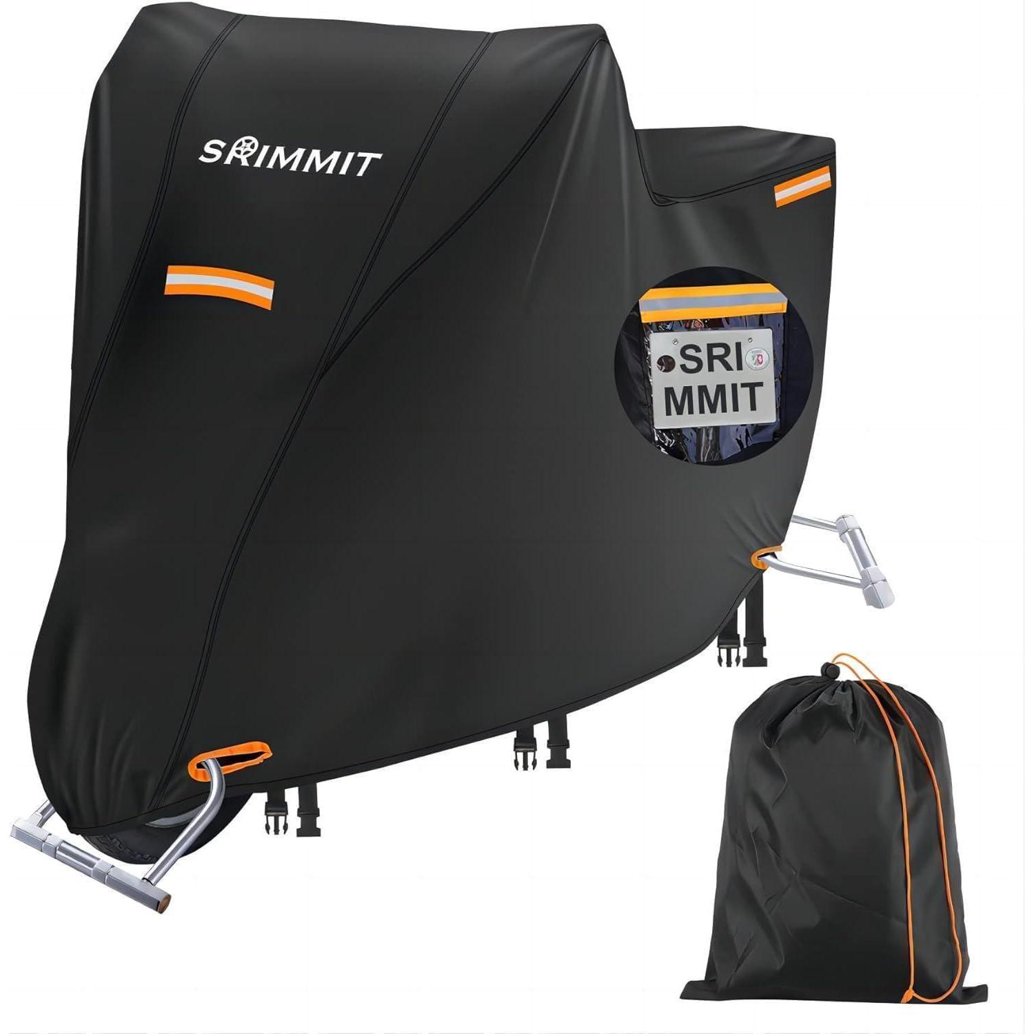 Motorradabdeckung Outdoor Wasserdicht 420d Oxford-stoff Mit Nummernschildfenster