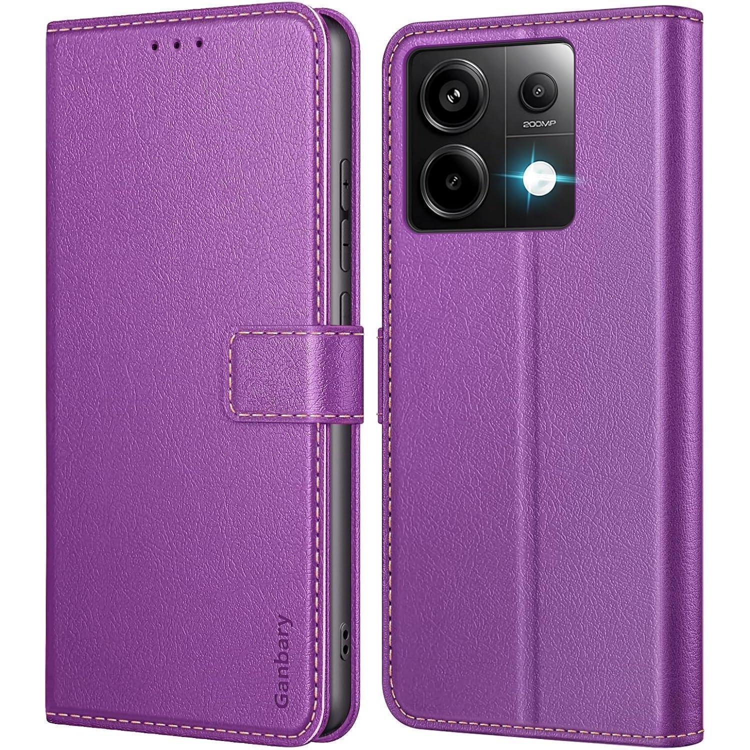 Handyhülle Xiaomi Redmi Note 13 Pro 5g Leder Klapphülle Violett