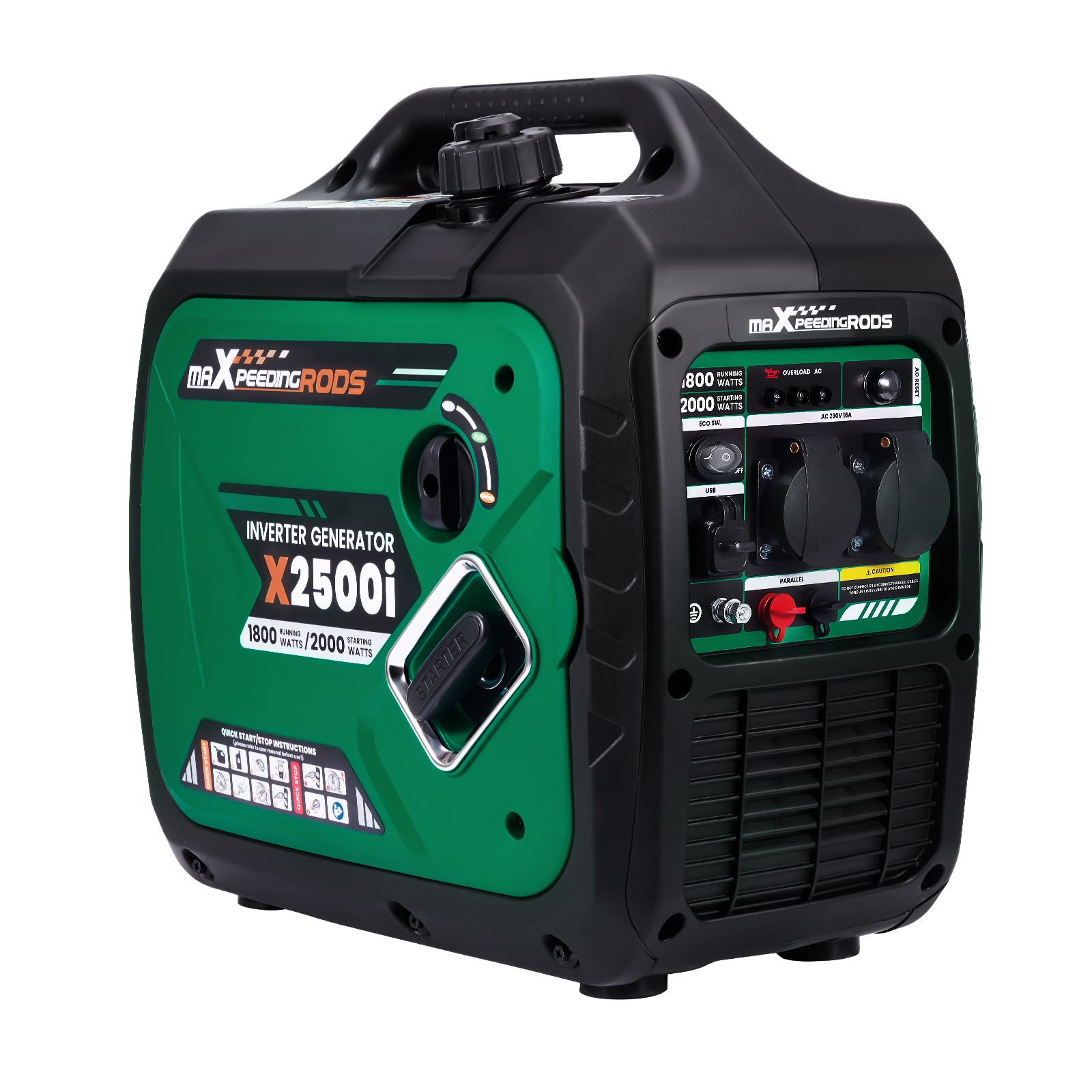 2000w Stromerzeuger Tragbar Notstromaggregat Stromaggregat Generator Benzin