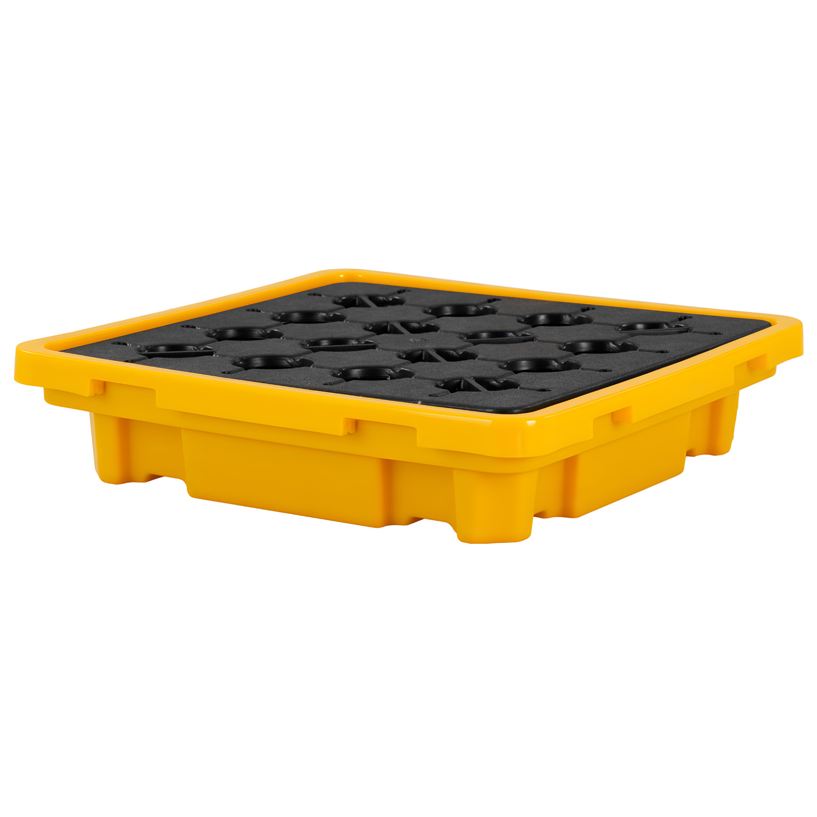 Mophorn Auffangpalette 670x675x150 Mm, Industrielle Auffangwanne Mit 700 Kg Tragfähigkeit & 43,2 L Kapazität, Trommelpalette Mit Ablassfunktion Für 1 Fass, Plattform Für Lagerung Und Transport