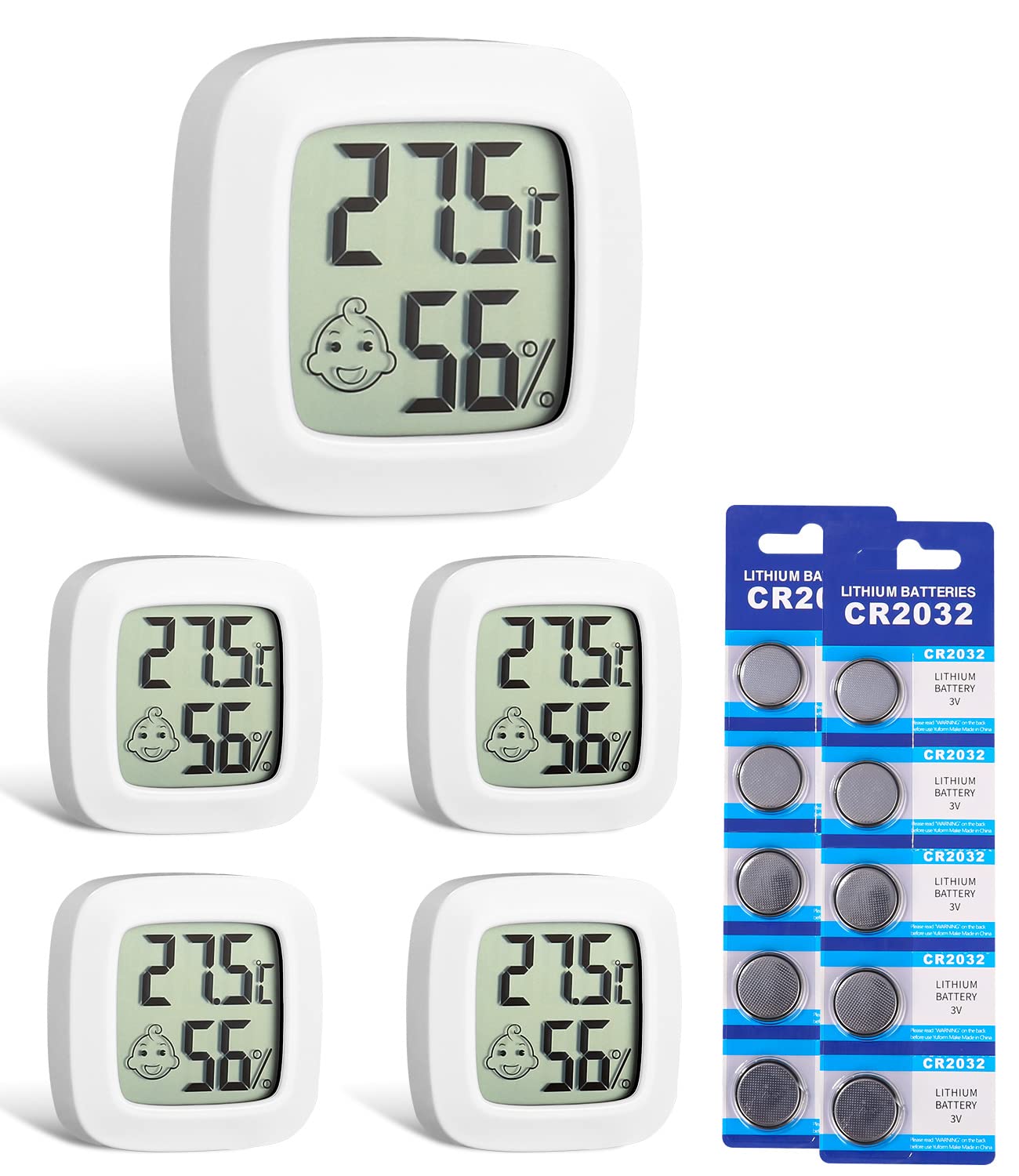 Hygromètre-thermomètre Numérique, Appareil Portable De Mesure De Température Pour La Maison, Le Bureau, La Chambre De Bébé Et L'Utilisation En Intérieur