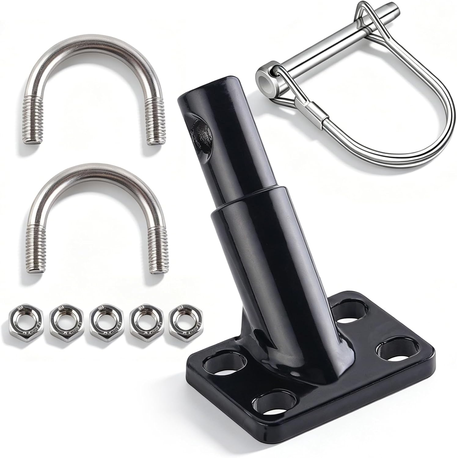 Bicycle Trailer Coupling, Bicycle Towing Hitch With Safety Pin, Easy And Quick Installation On Bicycle With Locking Pin, Children's Trailer, Dog Bicycle Trailer, Dogs, Children (17 Mm)