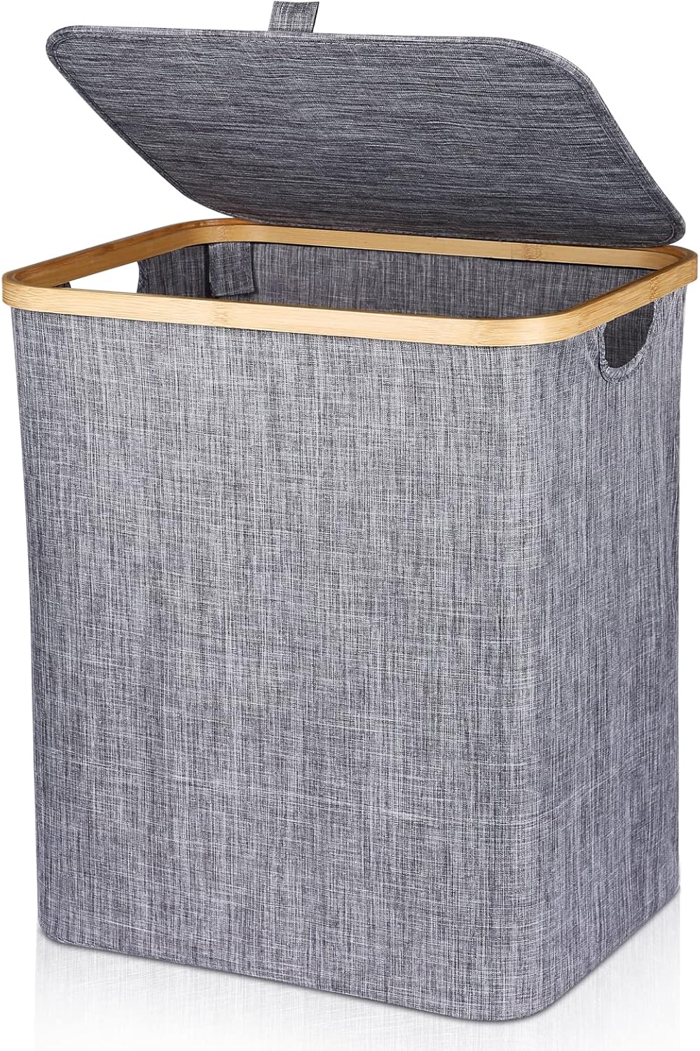 Panier À Linge Avec Couvercle, Boîte À Linge Pliable (60 L), Panier À Linge, Boîte À Linge Pliable, Panier À Linge, Panier De Rangement Pour Salle De Bain, Vêtements, Jouets
