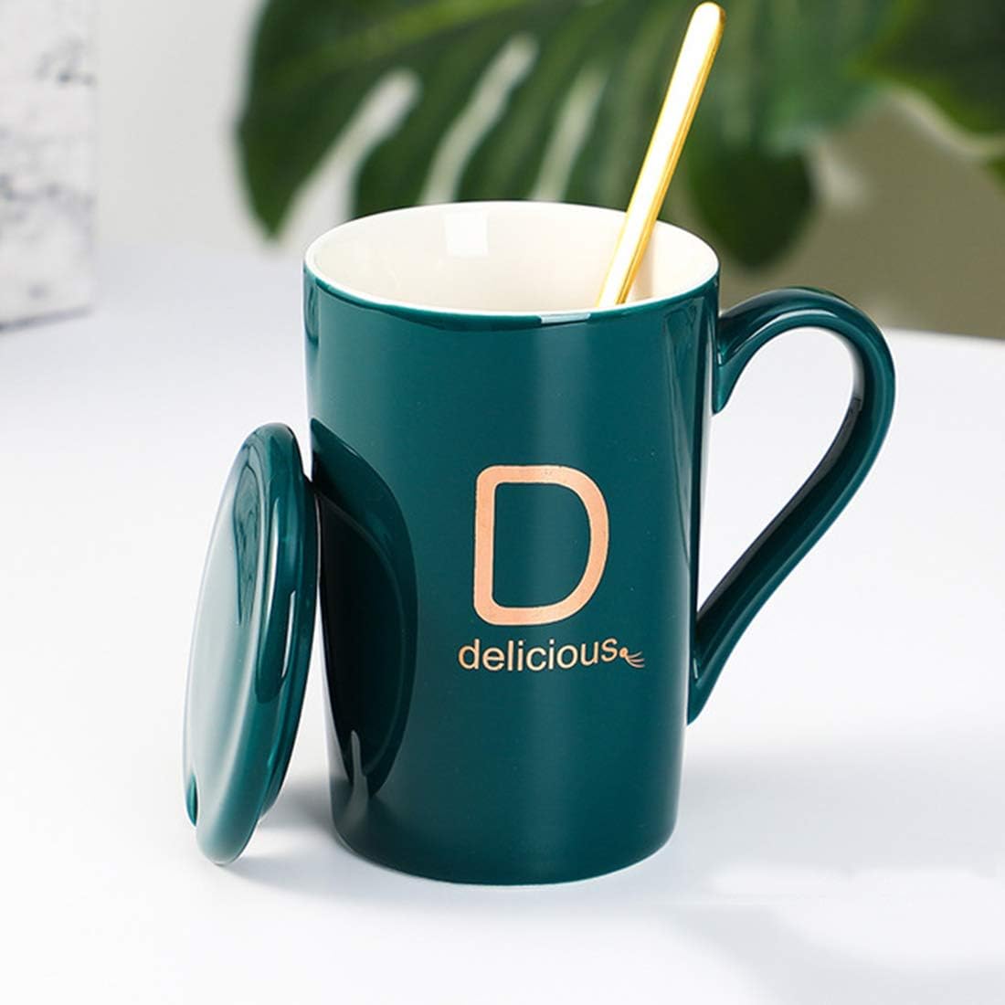 Mug Initial En Porcelaine Fine Pour La Maison, Le Bureau Et Les Cadeaux Personnalisés D