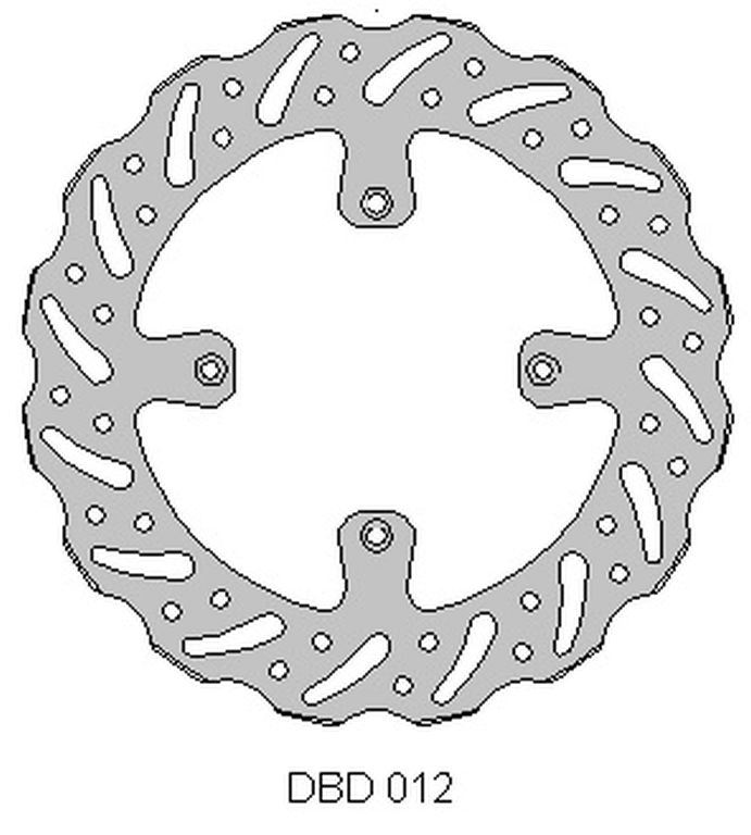 Delta Braking Vorderradbremsscheibe Kawasaki Kx 125 '89-'02, Kx 250 '89-'02, Wave (250x100x3mm) (4x6,5mm) (ng1761,ng137)