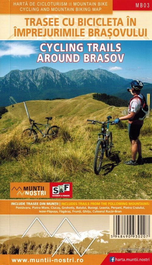 Brașov Und Umgebung. Fahrradkarte Mb03. Schubert & Franzke