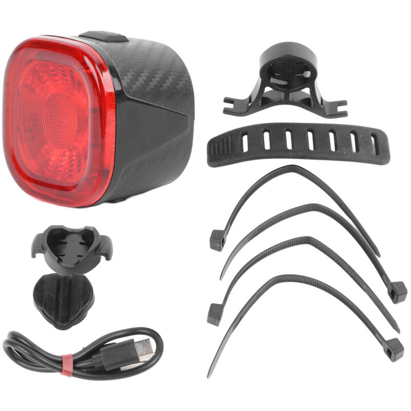 Hochleistungsfähiges, Per Usb Aufladbares Led-fahrradrücklicht, Wasserdicht Nach Ipx6, Mit Bremssensor Für Fahrräder