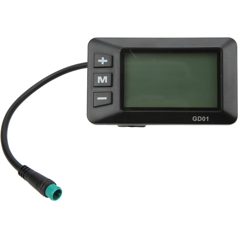 Gd01 Lcd-bildschirm Für 36v/48v Elektrofahrräder, Wasserdichter 5-poliger Stecker, Kompatibel Mit 22,2mm Lenkern