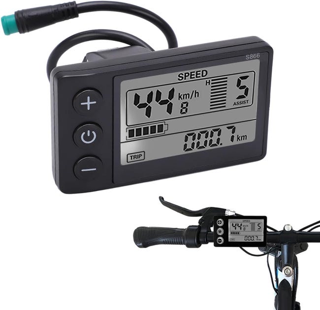 Lcd-bildschirm Für Elektrofahrrad, Wasserdichtes Gps 24v 36v 48v, Geschwindigkeitsmesser Und Kilometerzähler