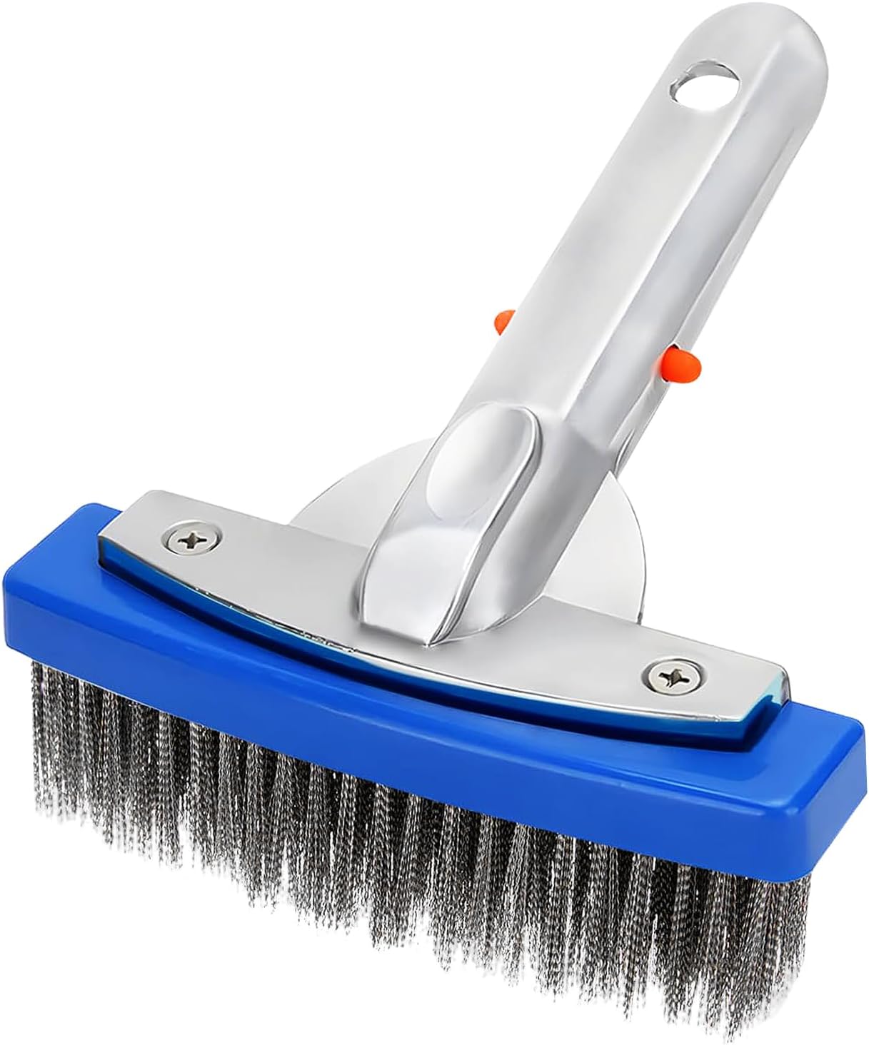 Brosse De Piscine, Brosse De Piscine De 12,5 Cm, Brosse De Piscine En Acier Inoxydable, Brosse De Nettoyage Robuste Et Durable Pour Piscines, Spas Et Bassins